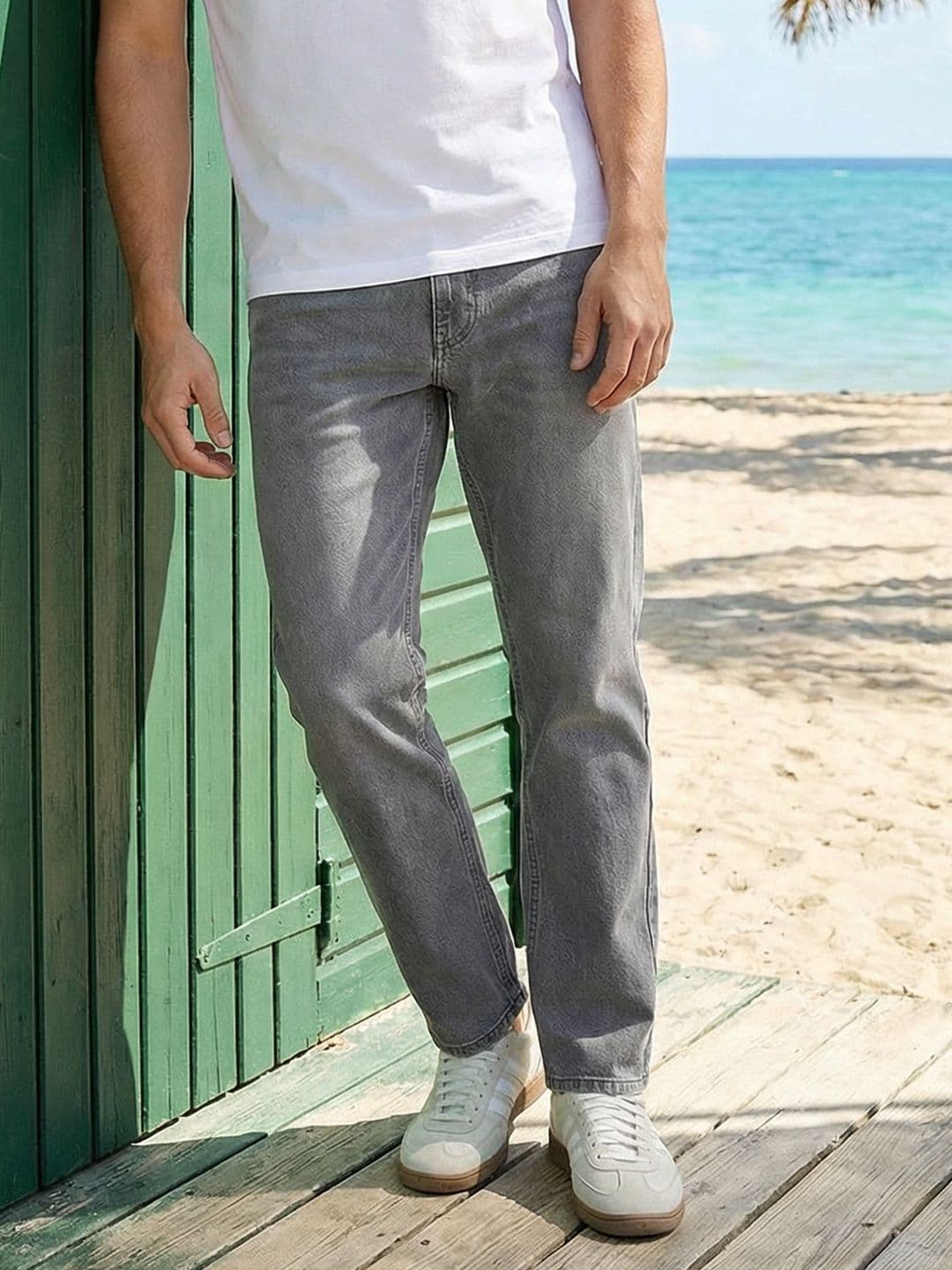 Mast & Harbour Men Straight Fit Light Fade Jeans - view 1