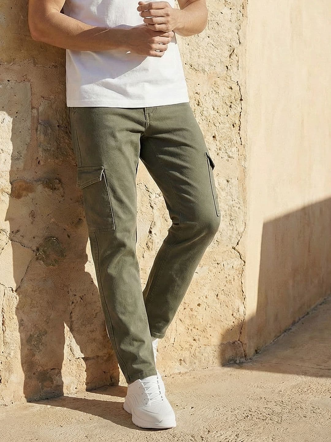 Mast & Harbour Men Slim Fit Mid-Rise Pure Cotton Jeans - view 1