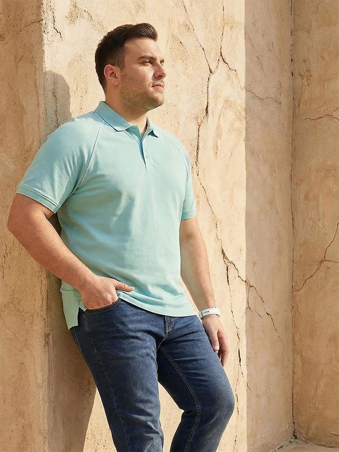 Sztori Polo Collar Pure Cotton T-shirt - view 1