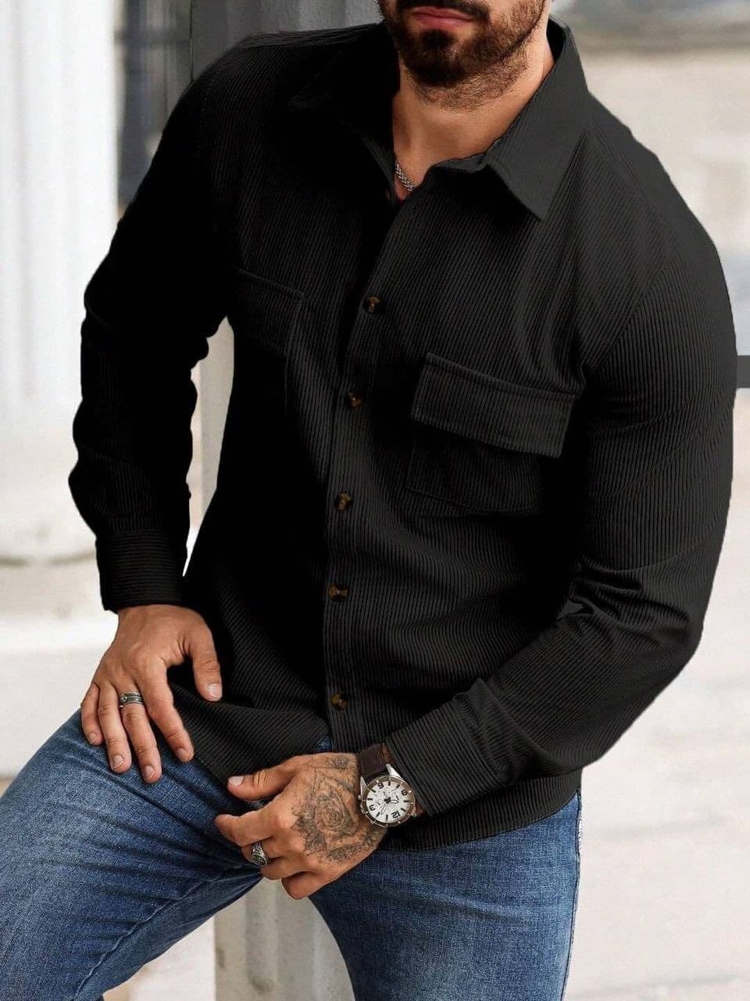 CHROVEL Men Corduroy Jacket - view 1