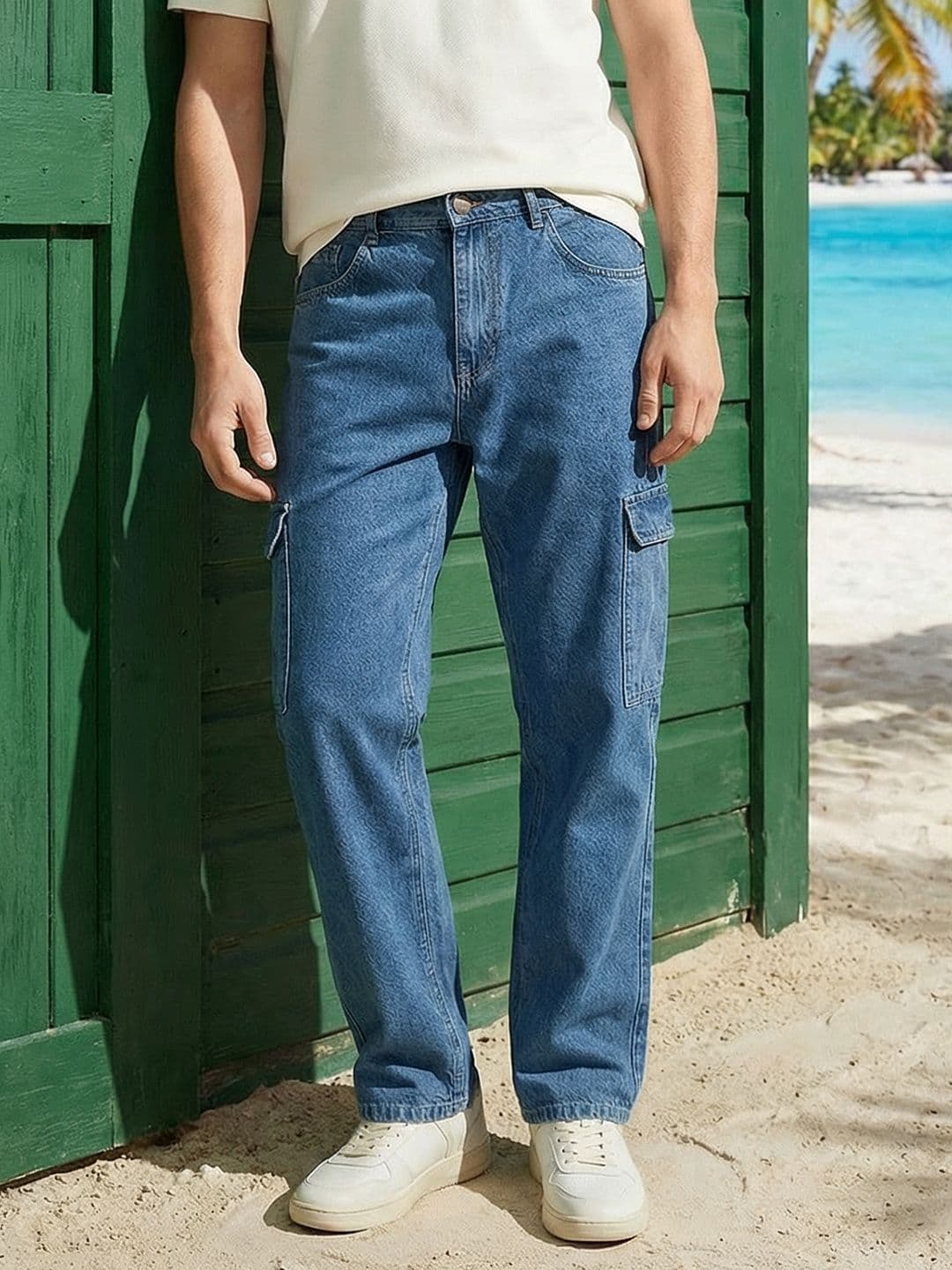 Mast & Harbour Men Straight Fit Light Fade Jeans - view 1