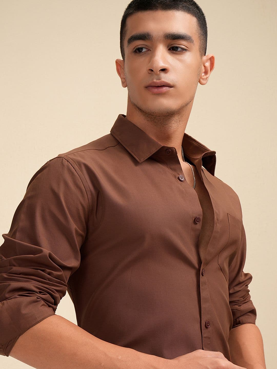 HIGHLANDER Men Solid Casual Shirt - view 1