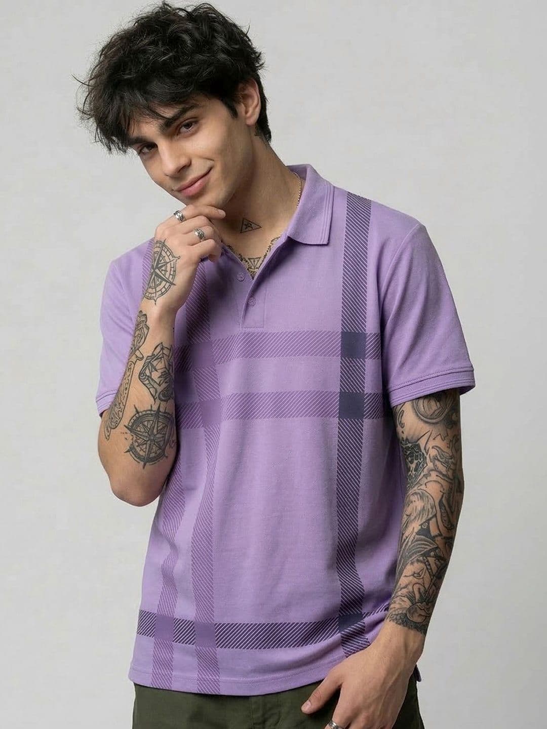HERE&NOW Mens Polo Regular Fit Half Sleeve Casual Wear Tshirts - view 1