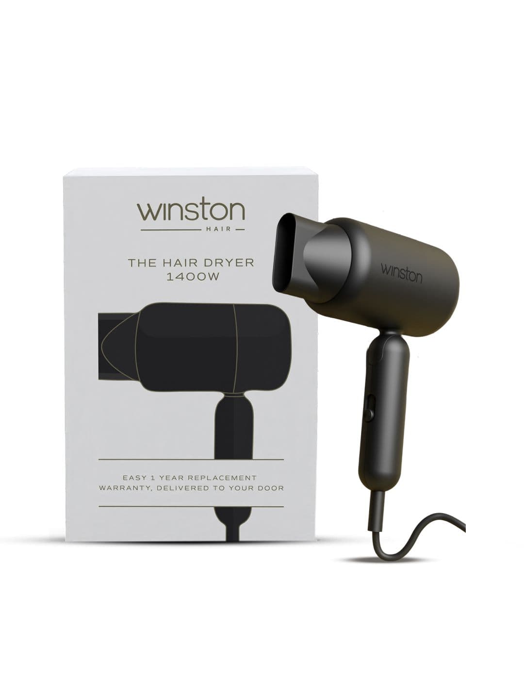 WINSTON Hair Dryer Foldable & Travel Friendly For Hair Styling with 3 Heat Settings Mode - view 1