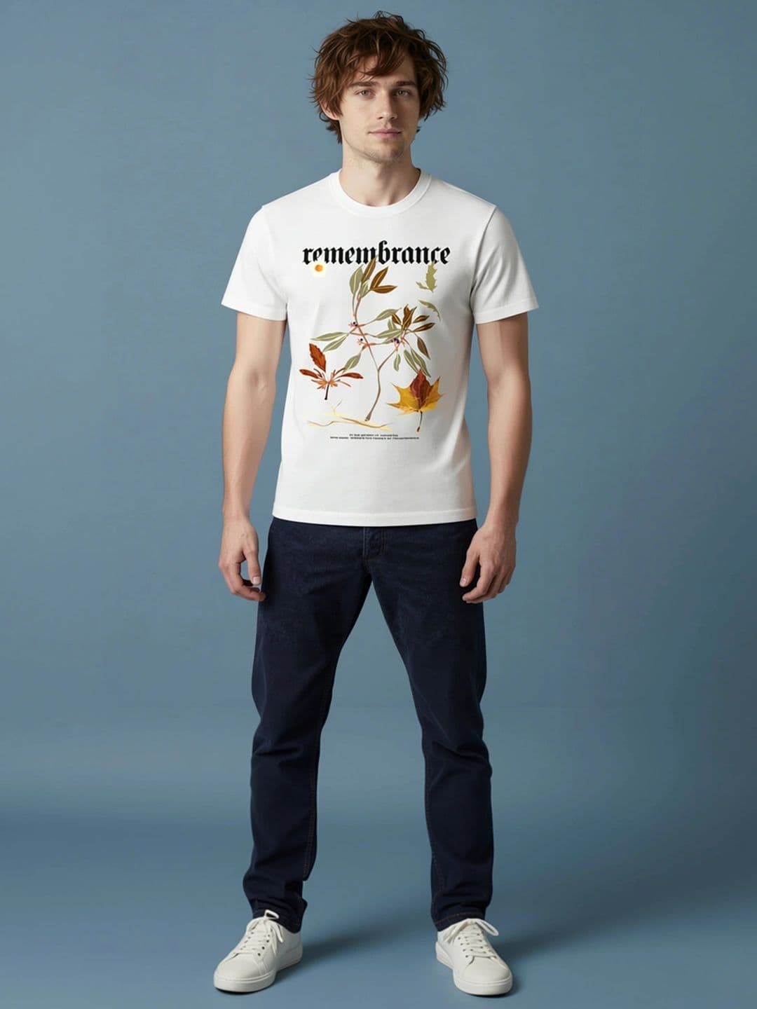 HERE&NOW Men Floral Printed Bio Finish T-shirt - view 1