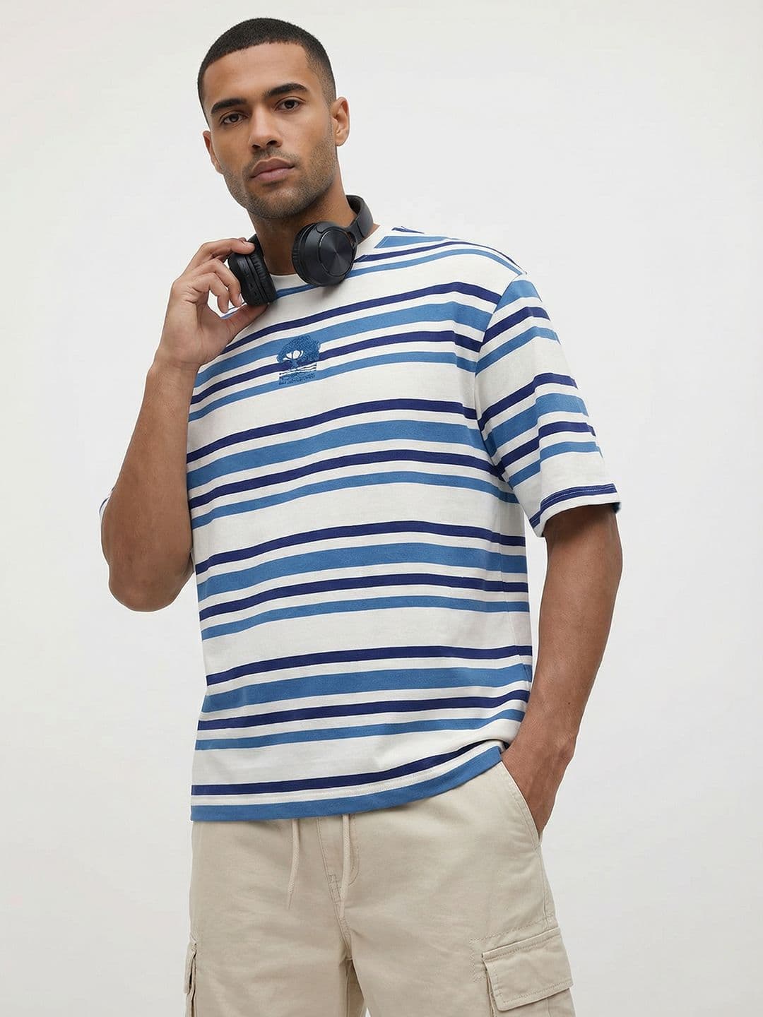 The Roadster Life Co. Striped Relaxed Fit T-shirt - view 1