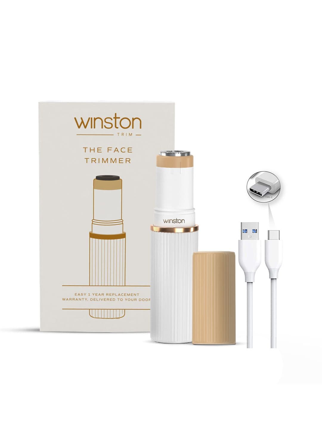 WINSTON Quick, Gentle, Painless & Safe Rechargeable Face Trimmer for Women Facial hair - view 1
