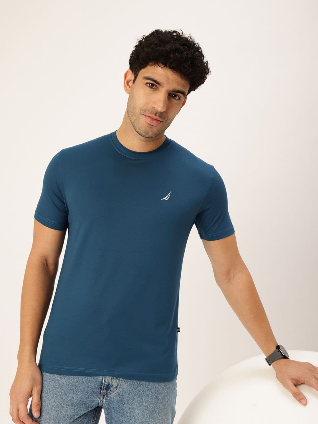 Nautica Round Neck Knitted T-shirt - view 1