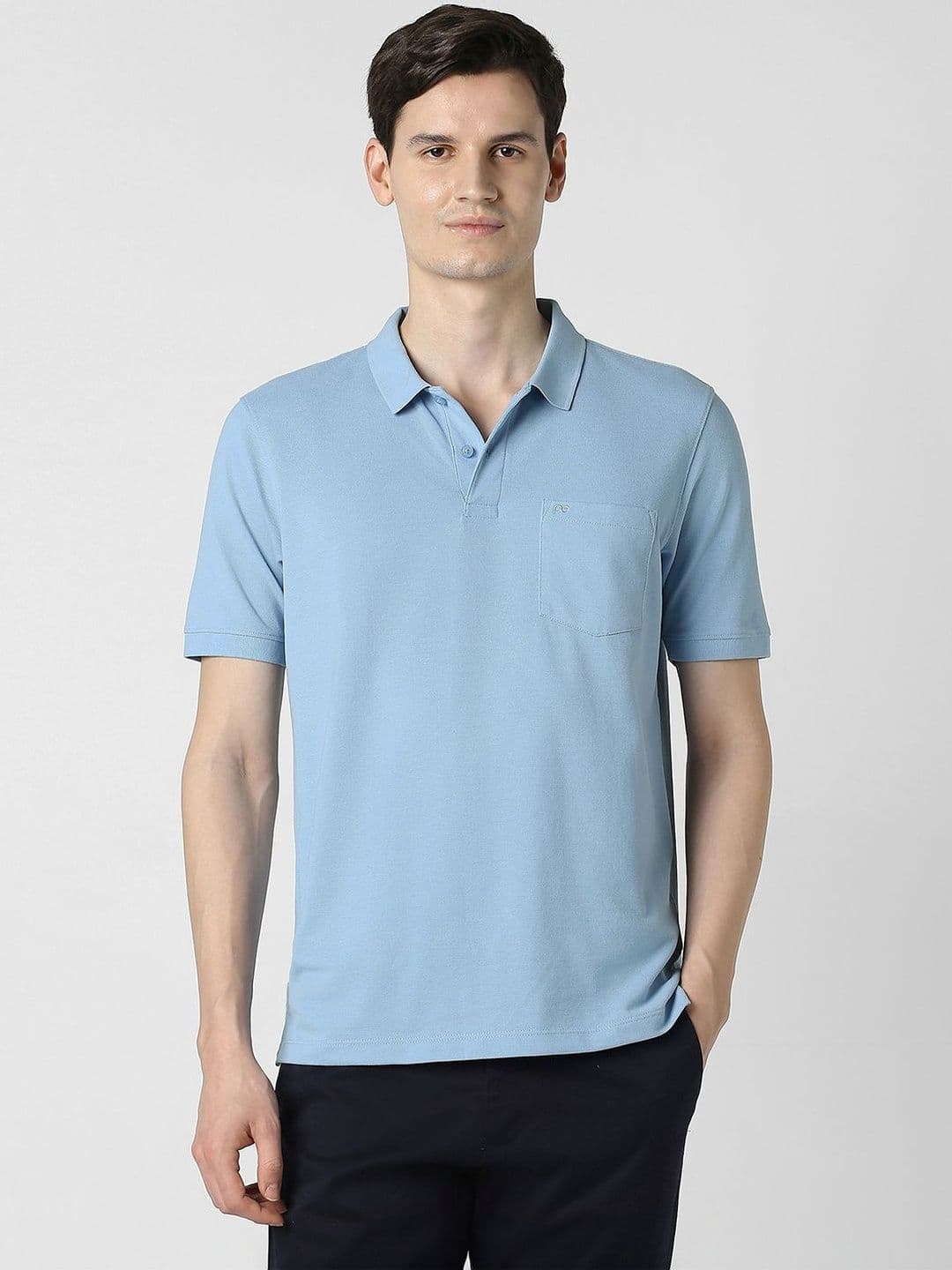 Peter England Casuals Men Polo Collar Pockets T-shirt - view 1