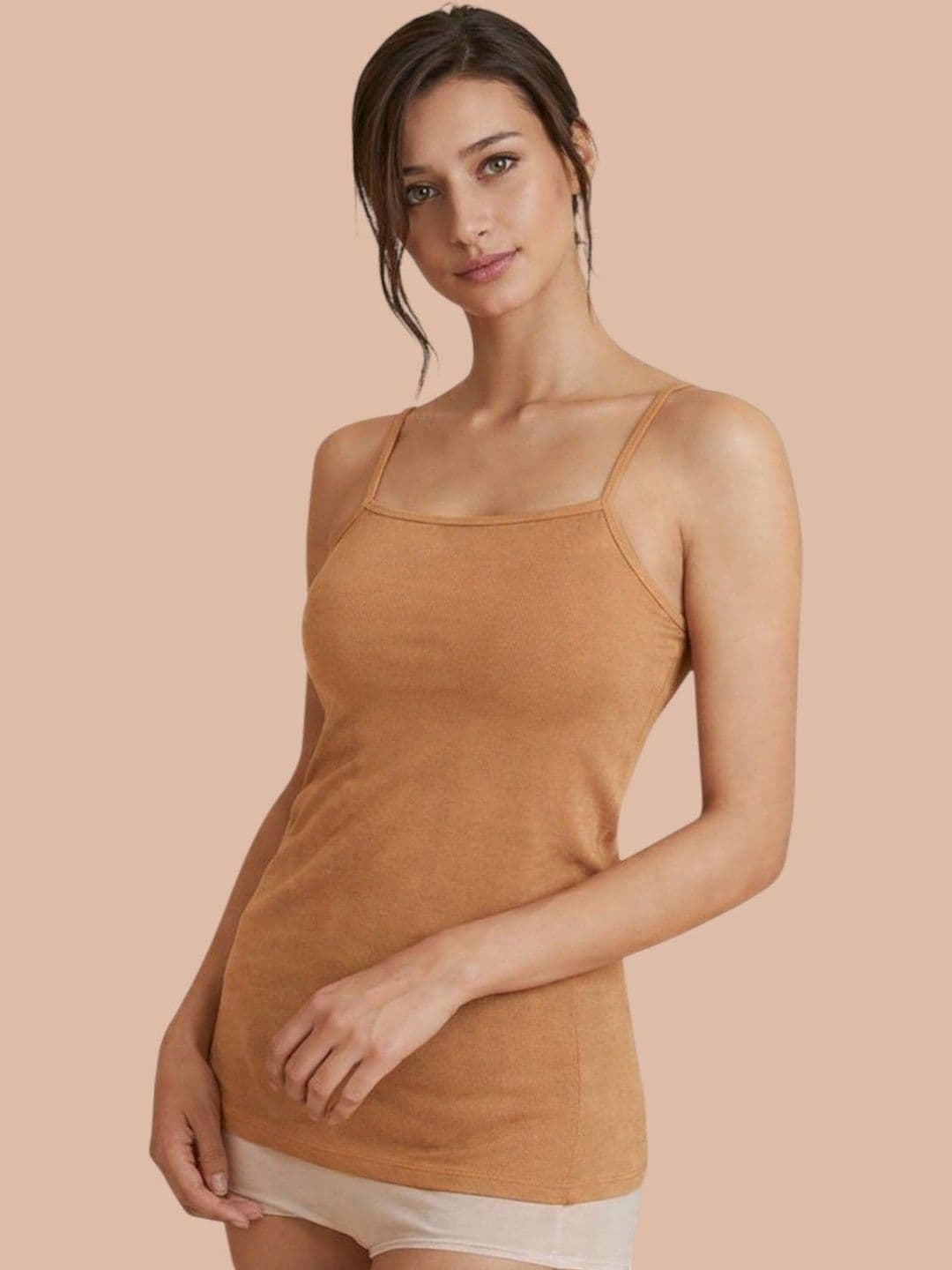 CORSICA Square Neck Shoulder Straps Cotton Top - view 1