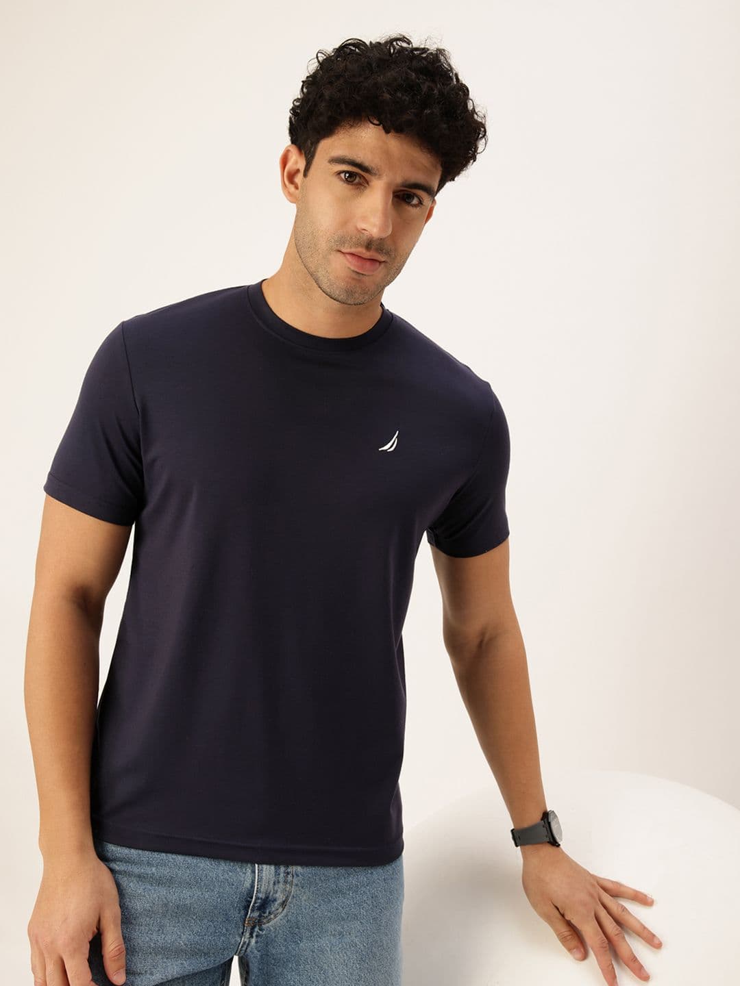 Nautica Round Neck Knitted T-shirt - view 1