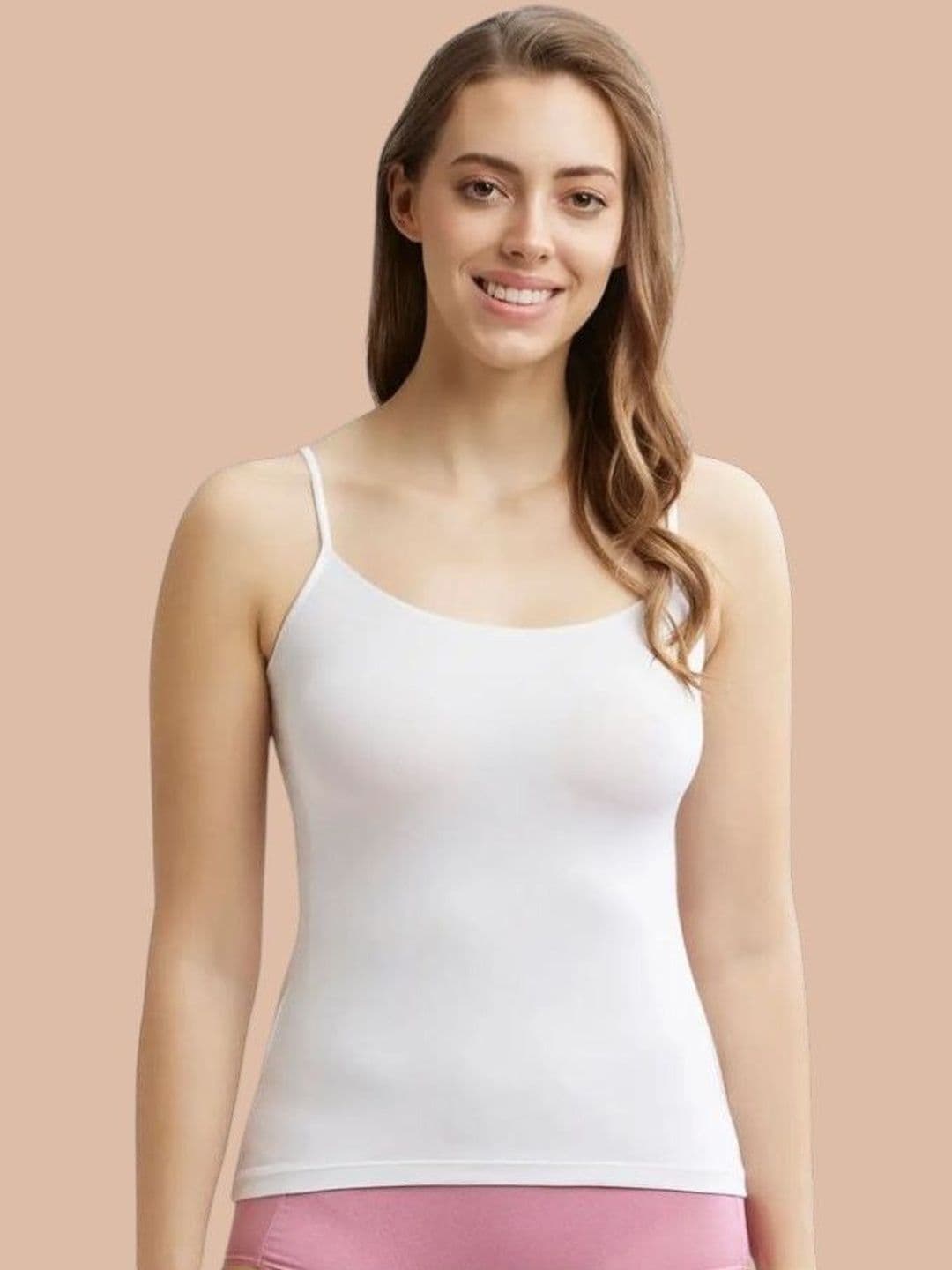 HERE&NOW Women Cotton Camisole Non-Padded Spaghetti Strap with Adjustable Straps - view 1