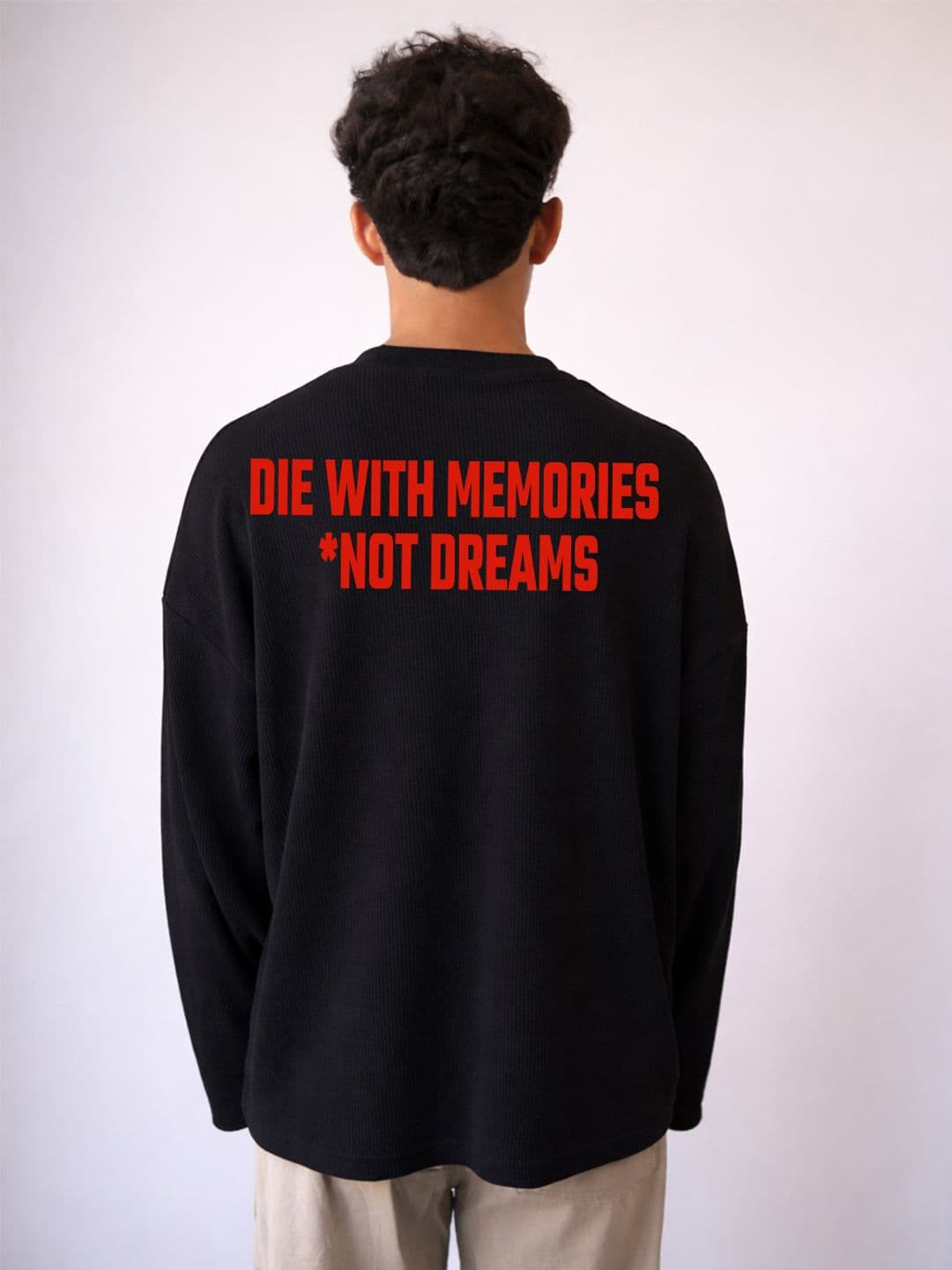 BDSQUARE Men Typography Drop-Shoulder Sleeves T-shirt - view 1