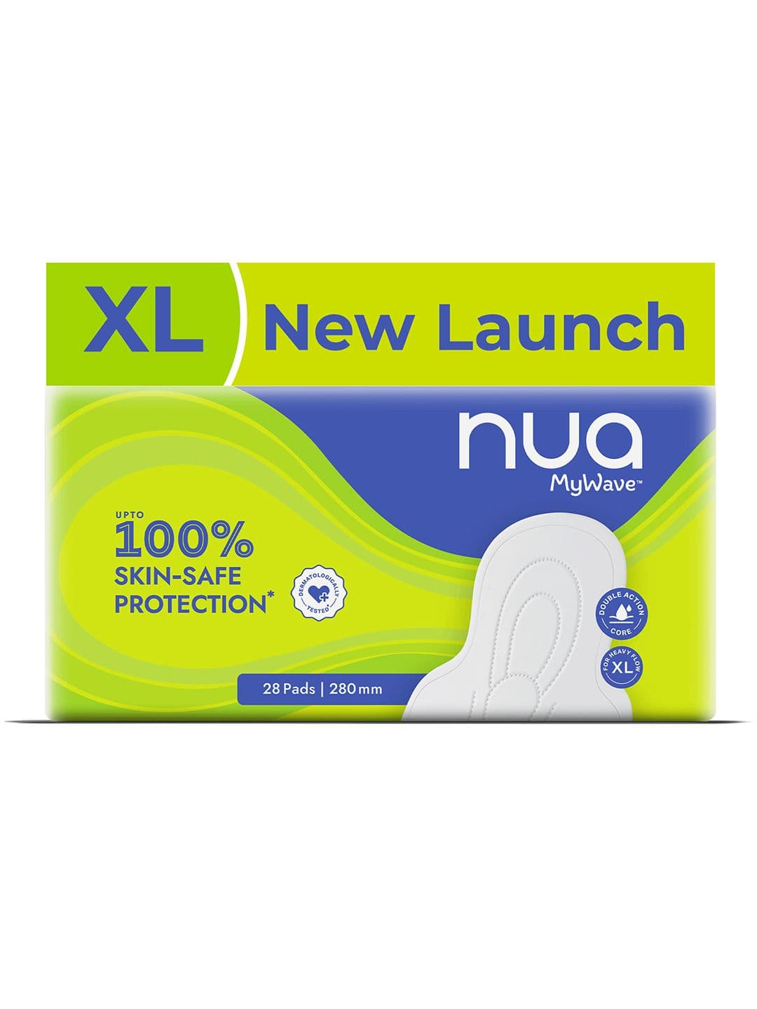Nua My Wave Rash Free Sanitary Pad XL - 28 Pads - view 1