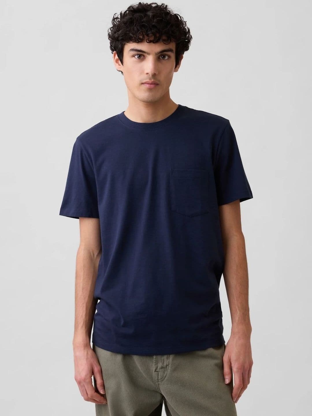 GAP Half Sleeve Crew Neck Navy T-shirt - view 1