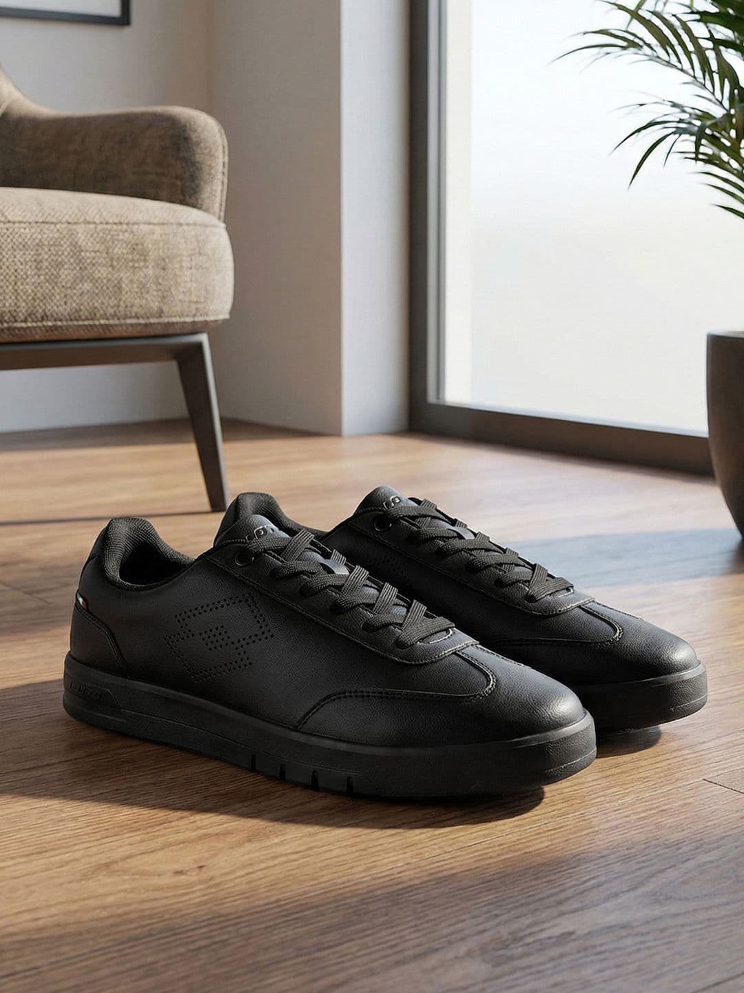 Lotto Men Impulso Citta Black Sneakers - view 1