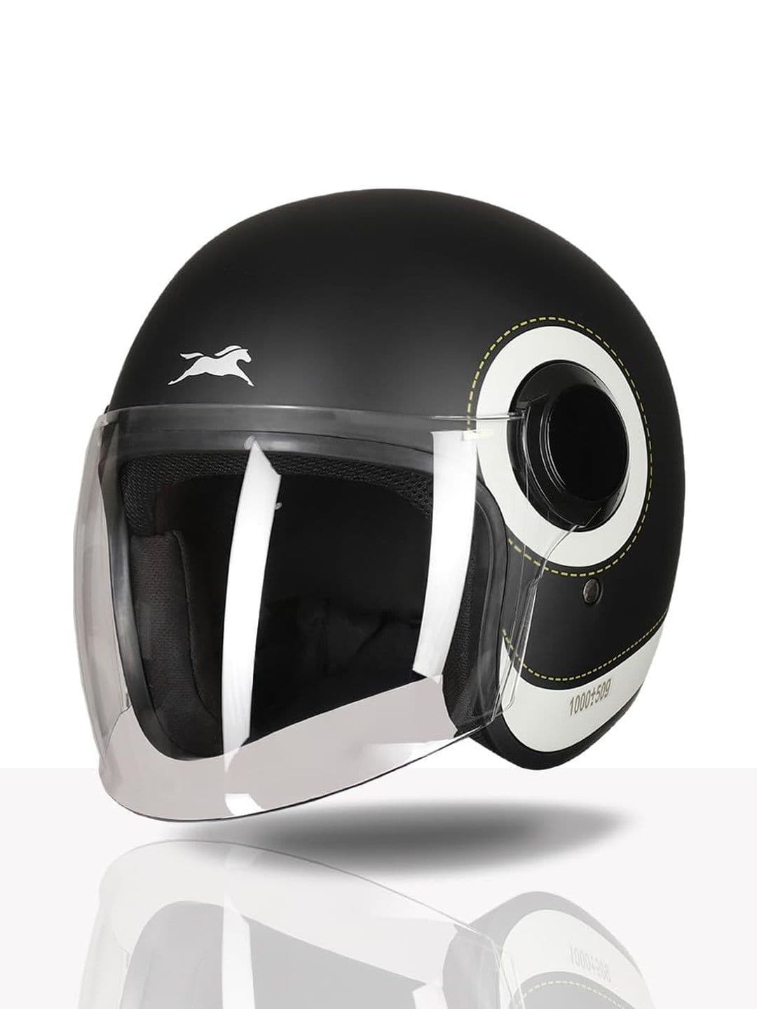 TVS Printed Open Face Helmet With Clear Visor - view 1
