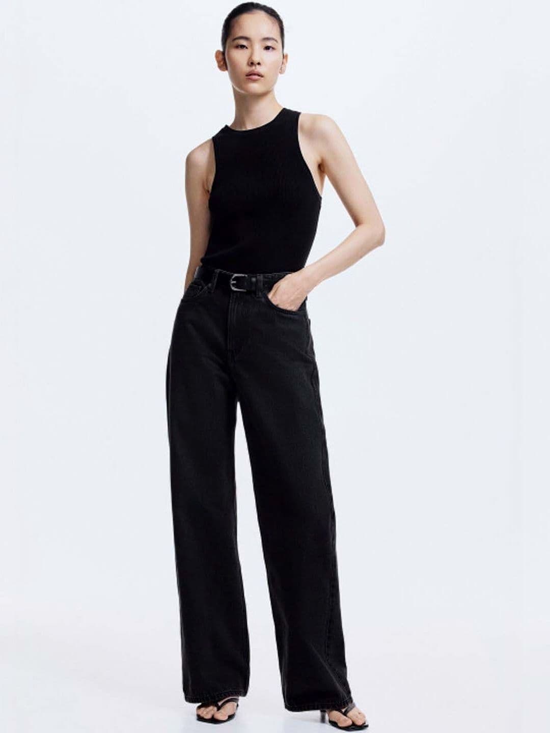 Stylecast X Kotty Women Street Fashion Wide Leg Denim Jeans - view 1