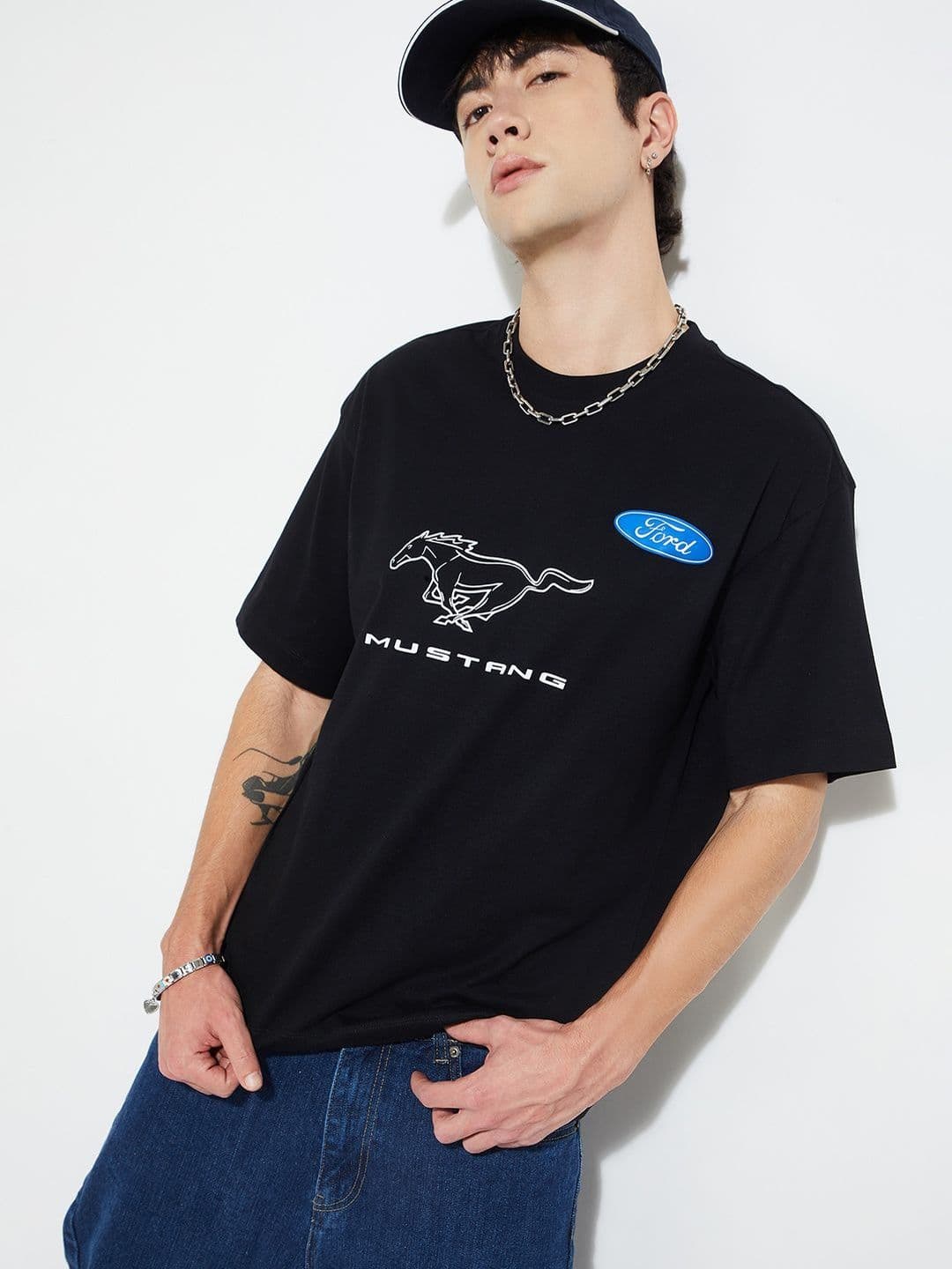 max Men Brand Logo Printed Round Neck Short Sleeves T-shirt - view 1