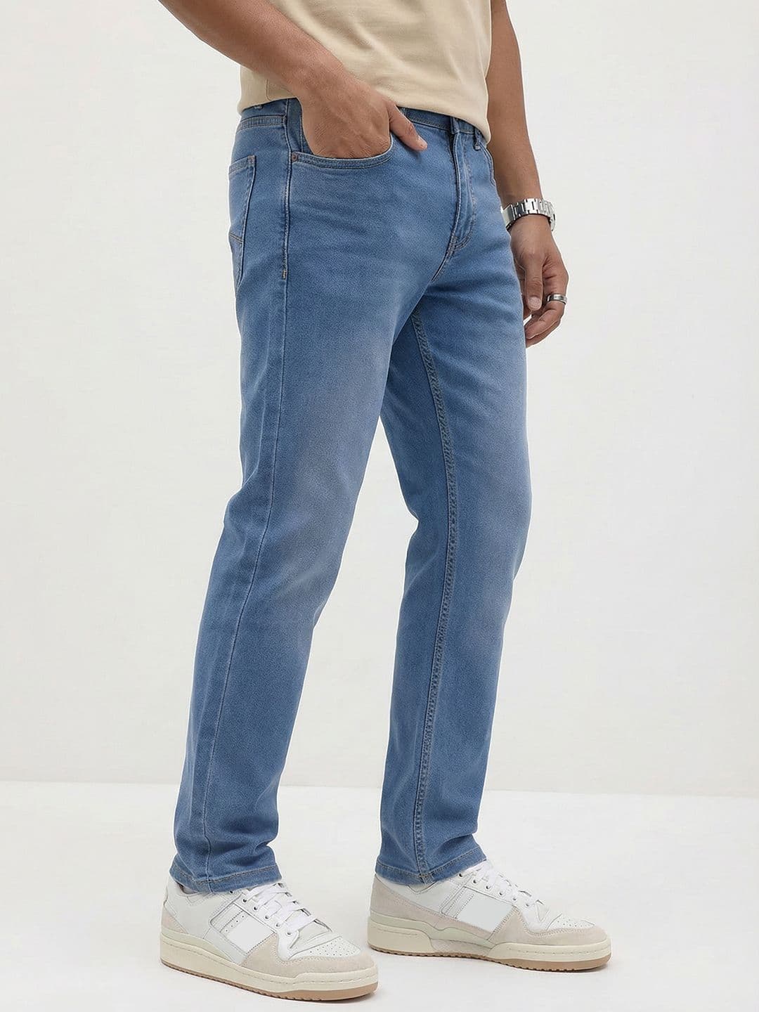 The Roadster Life Co. Men Slim Fit Faded Jeans - view 1