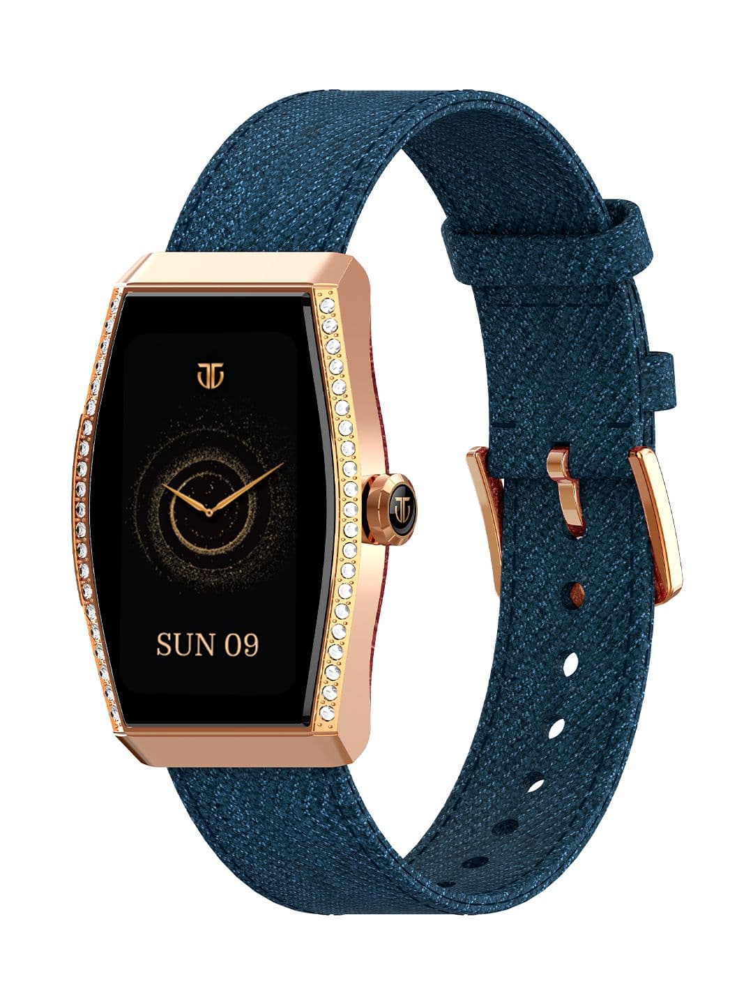 Titan Women Valerie Aura 1.47 AMOLED Display Crystal Studs Bezzel Smartwatch - Teal Green - view 1