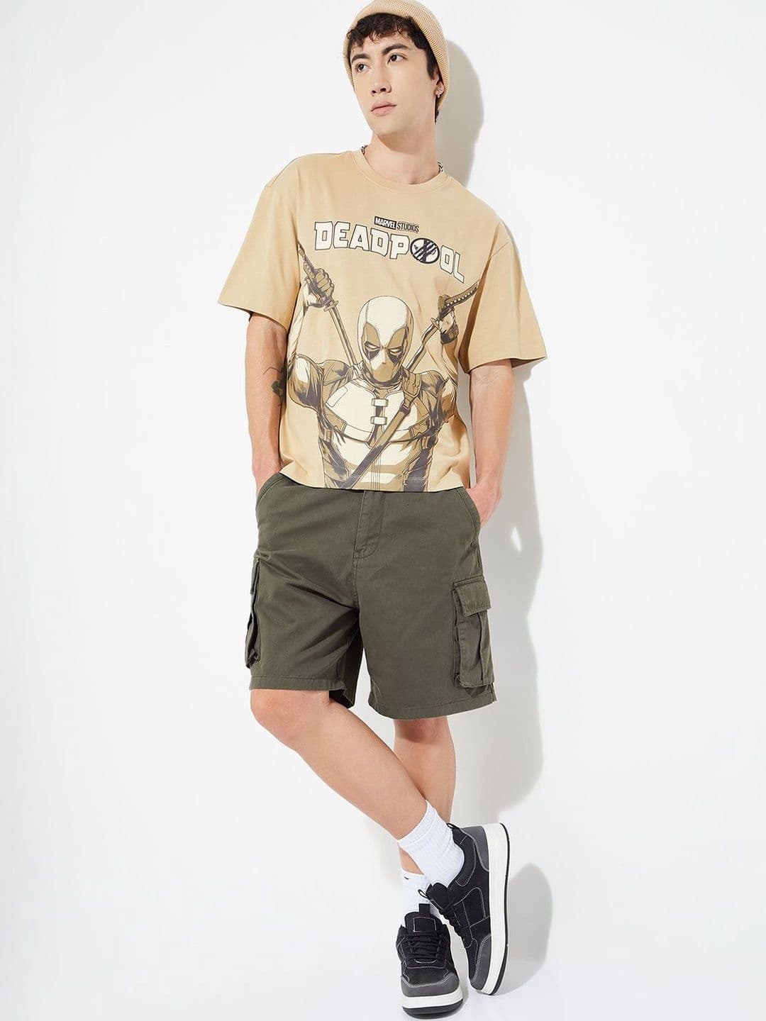 max Graphic Printed Round Neck Cotton T-shirt - view 1