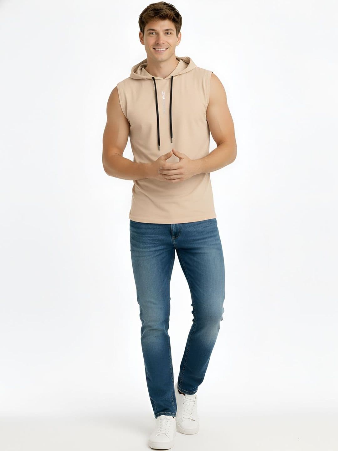 MINISTRY OF FRIENDS Men Printed Hooded T-shirt - view 1