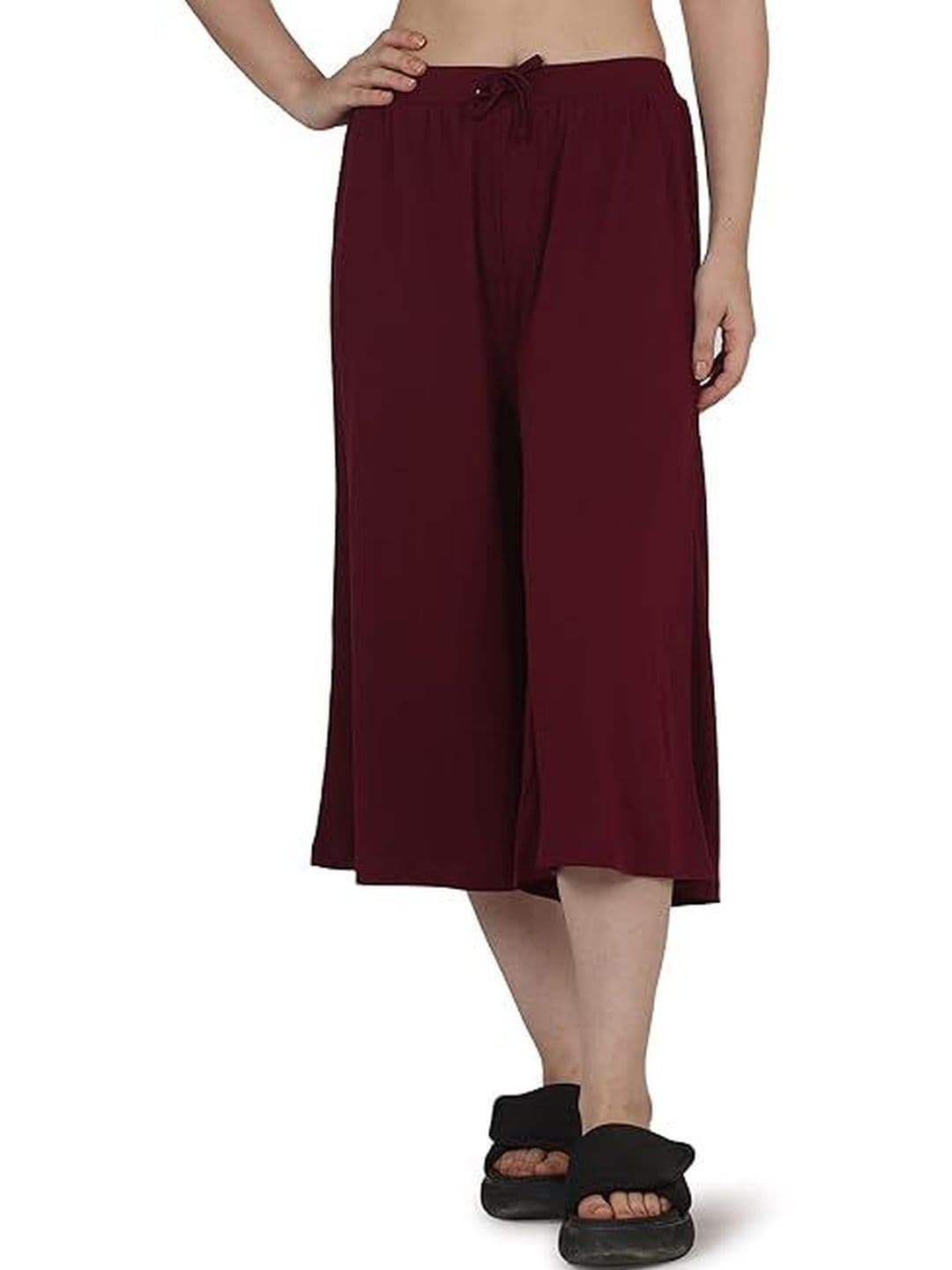 Frenchtrendz Women Knitted Cropped Palazzos - view 1