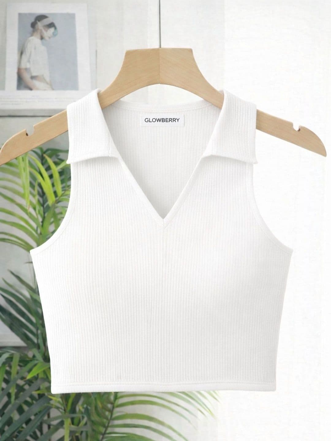 GLOWBERRY Cotton Crop Top - view 1