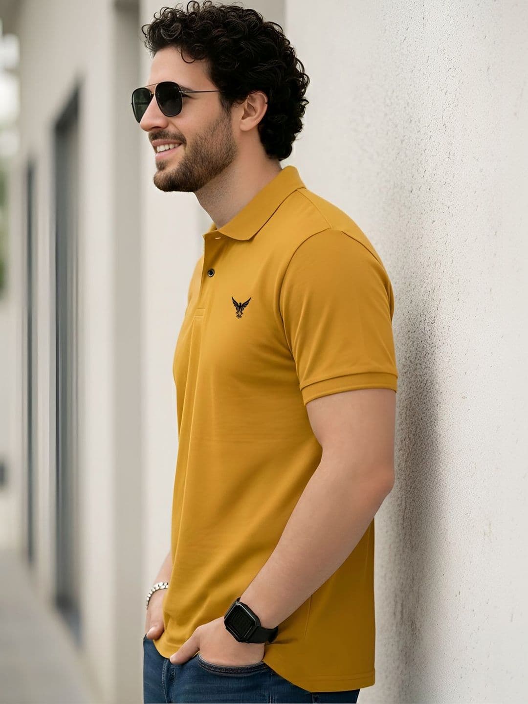 THE BEETEL HOUSE Men Brand Logo Polo Collar T-shirt - view 1