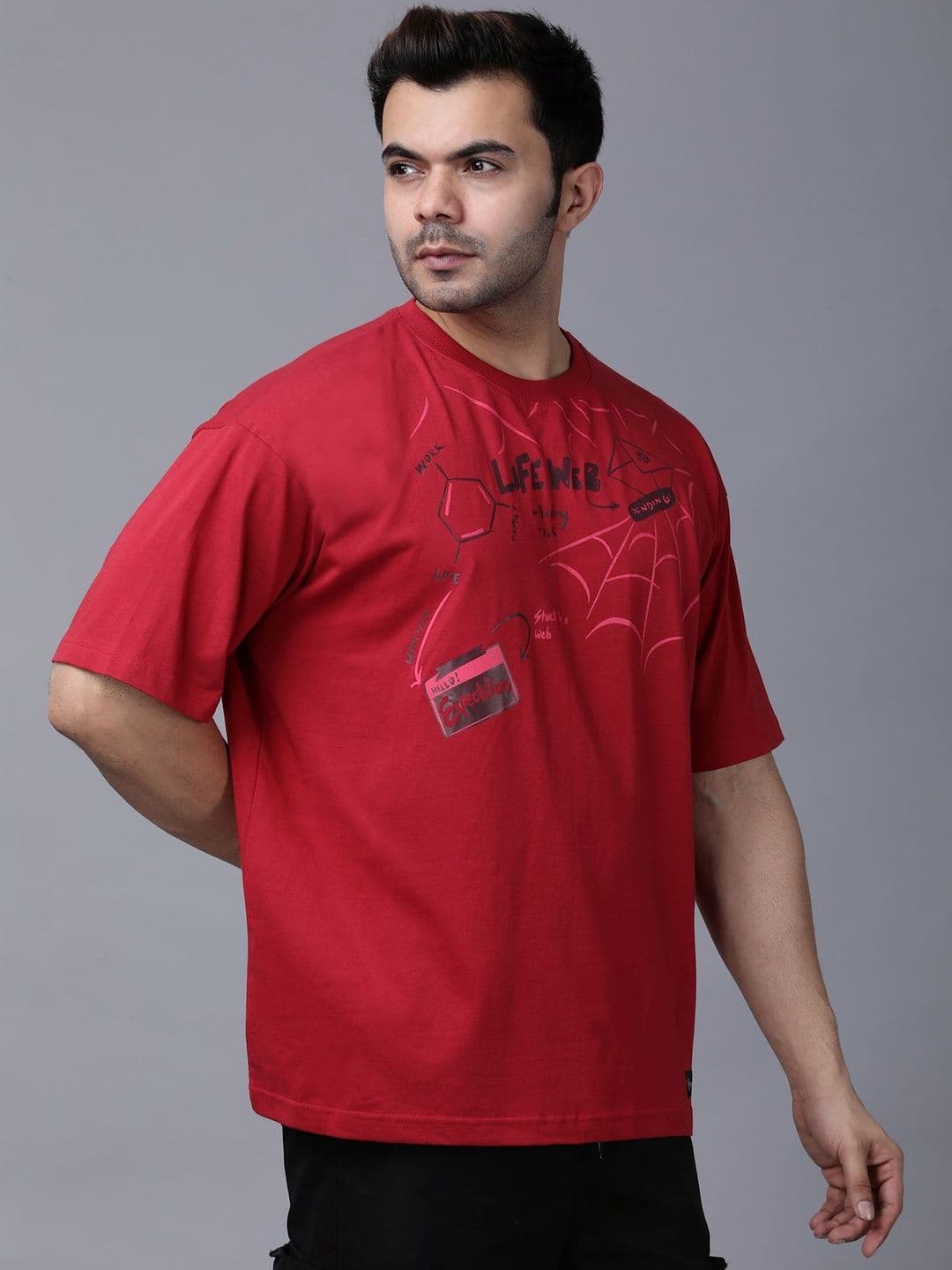 Stylstpls Men Printed Organic Cotton Blend Antimicrobial T-shirt - view 1