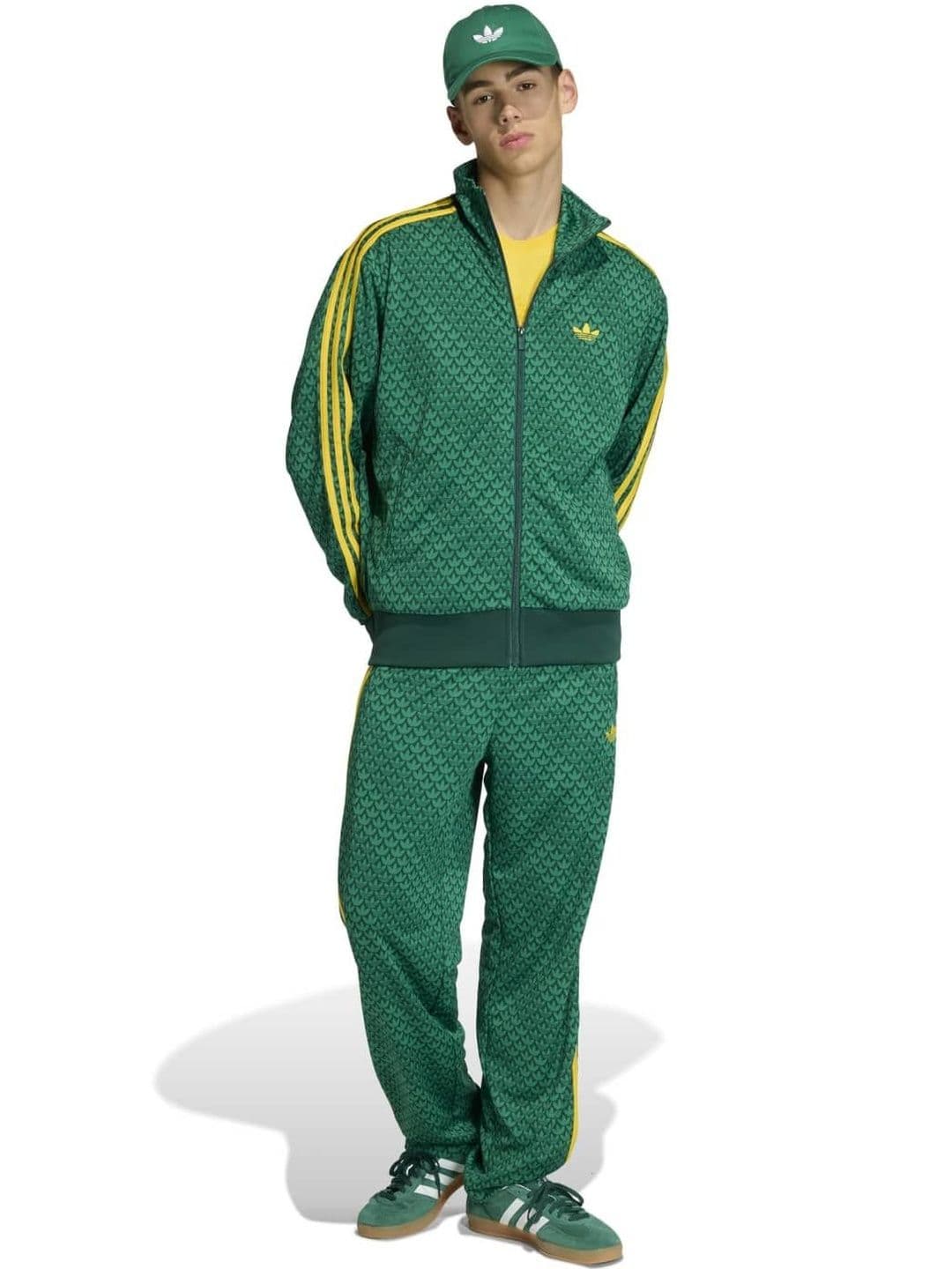 ADIDAS Originals Men Striped Mock Collar Bomber - view 1
