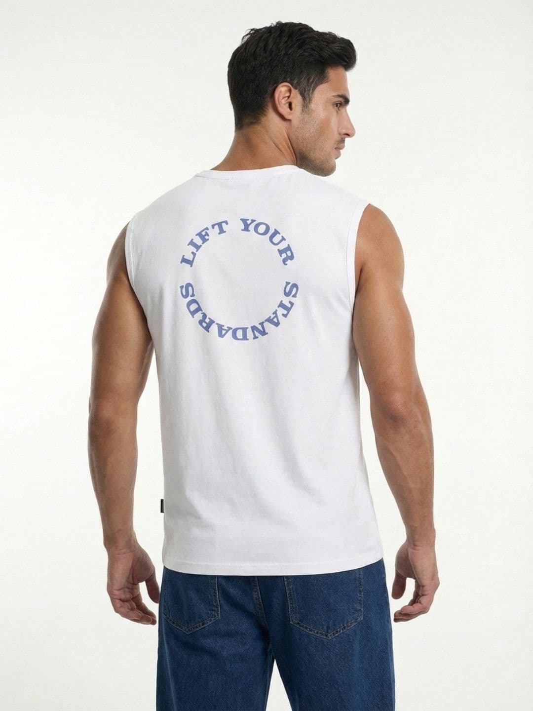 glitchez Typography Printed Knitted Relaxed Fit T-shirt - view 1