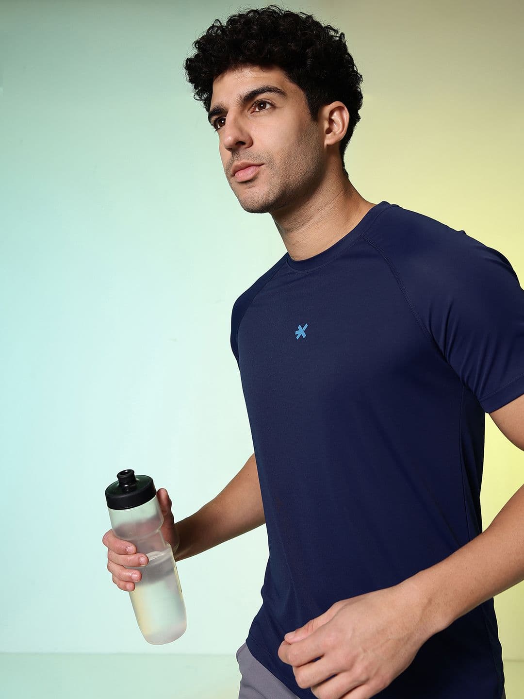 HRX by Hrithik Roshan Typography Printed Rapid-Dry Running T-shirt - view 1