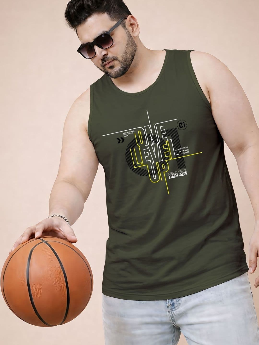 Triptee Printed Cotton Tank - view 1