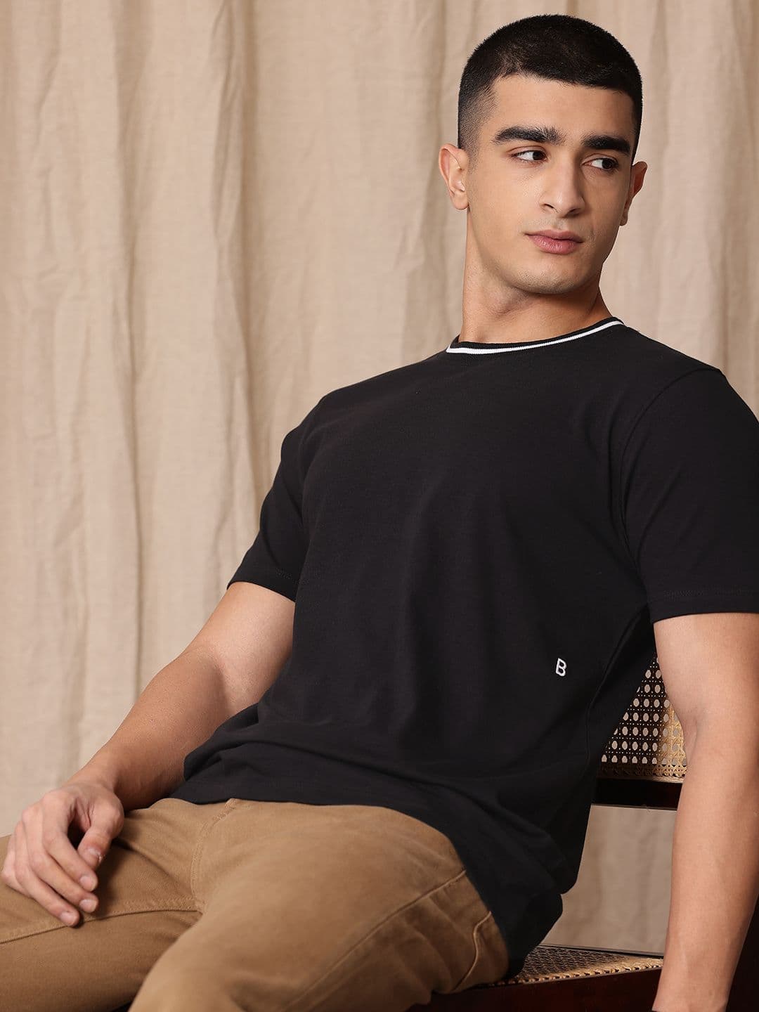 Mr Bowerbird Pure Cotton Tailored Fit T-shirt - view 1
