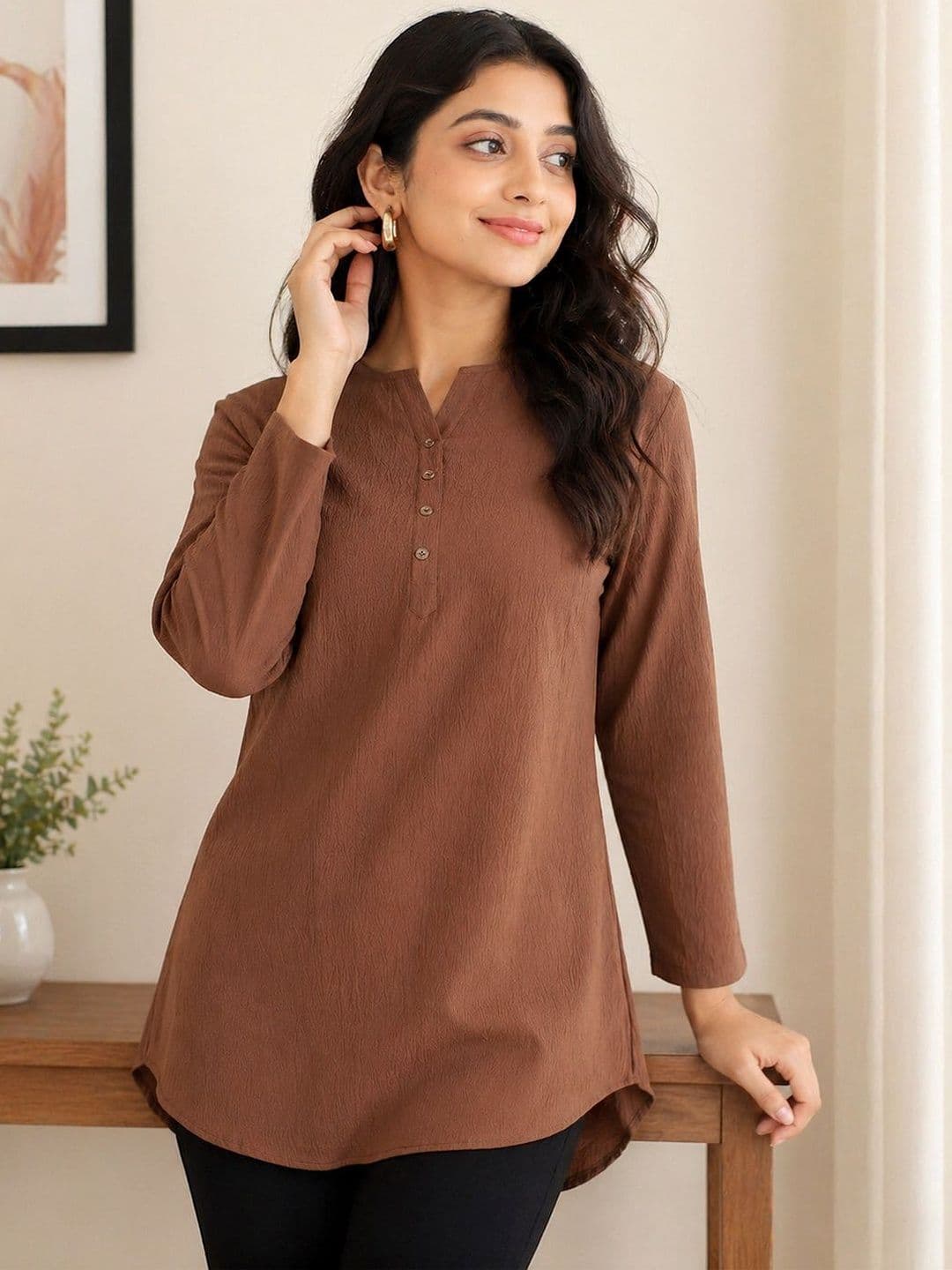 SZN V-Neck Kurti - view 1