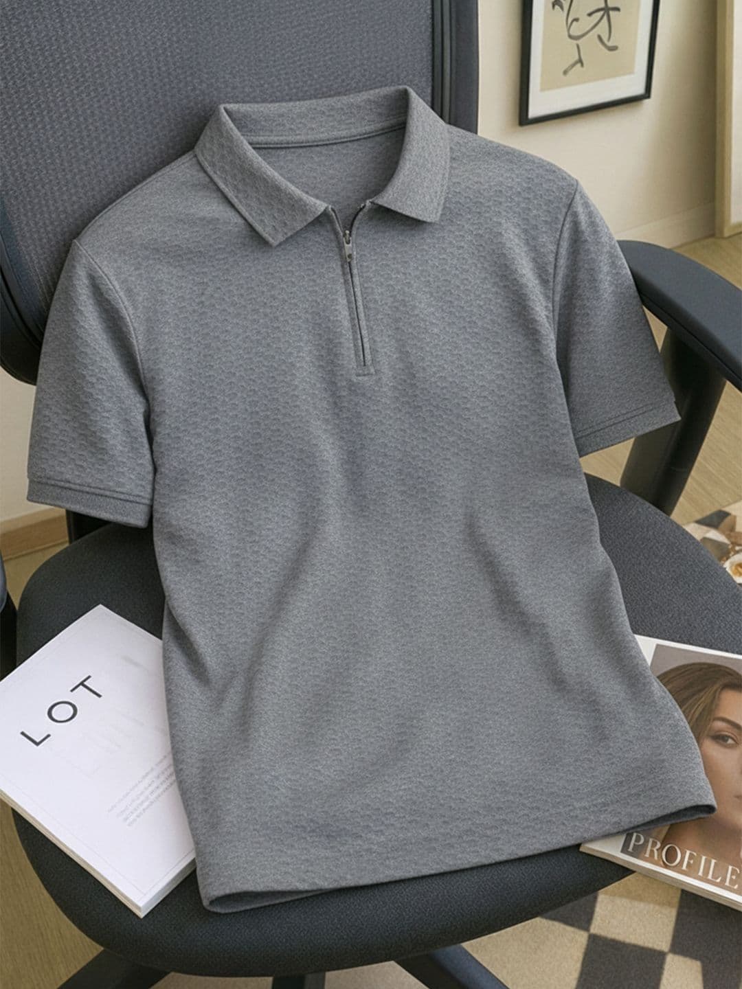 Leotude Men Polo Collar T-shirt - view 1