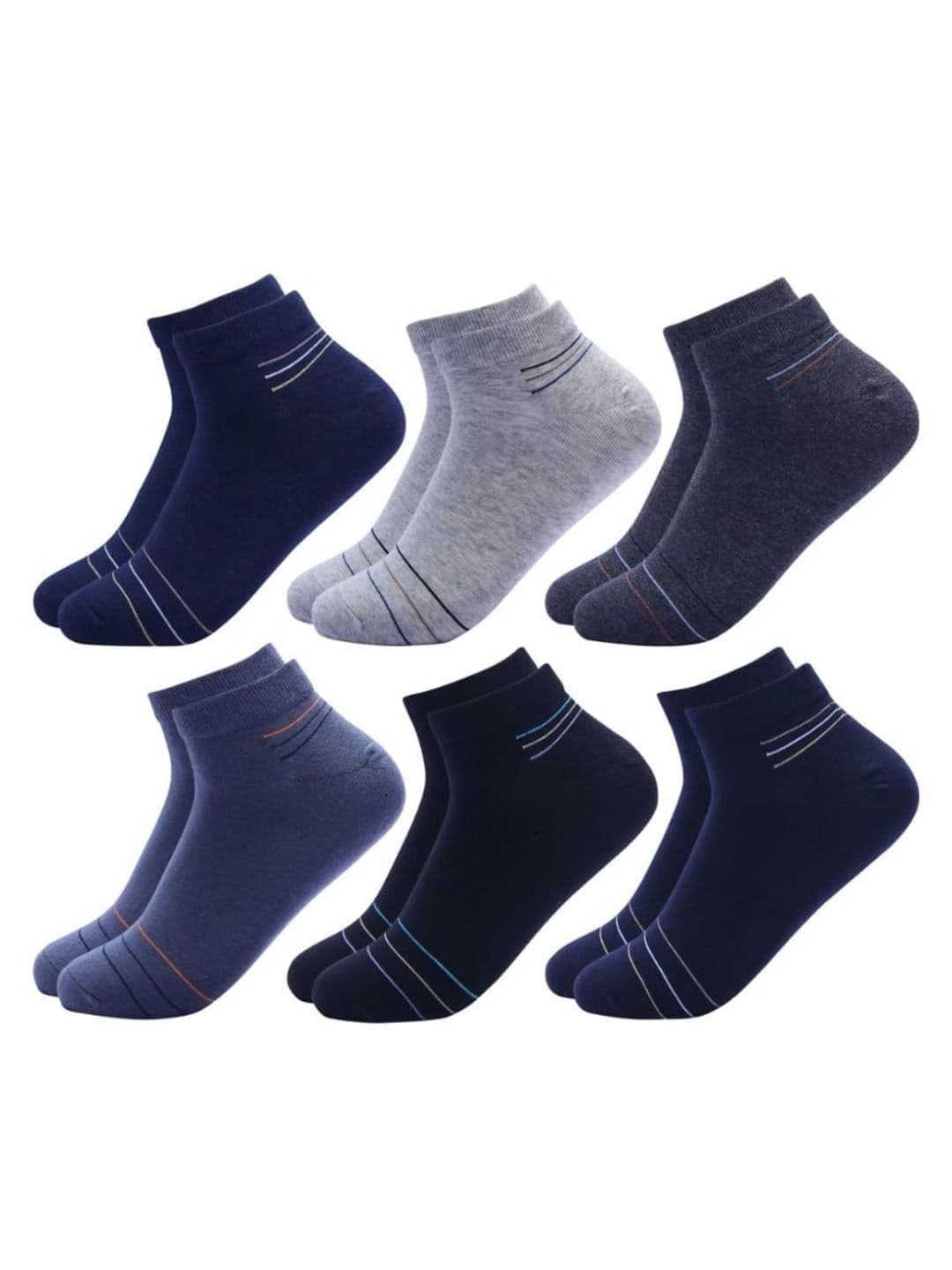 akeet trend Unisex Cotton Assorted Striped Ankle Length Socks - view 1