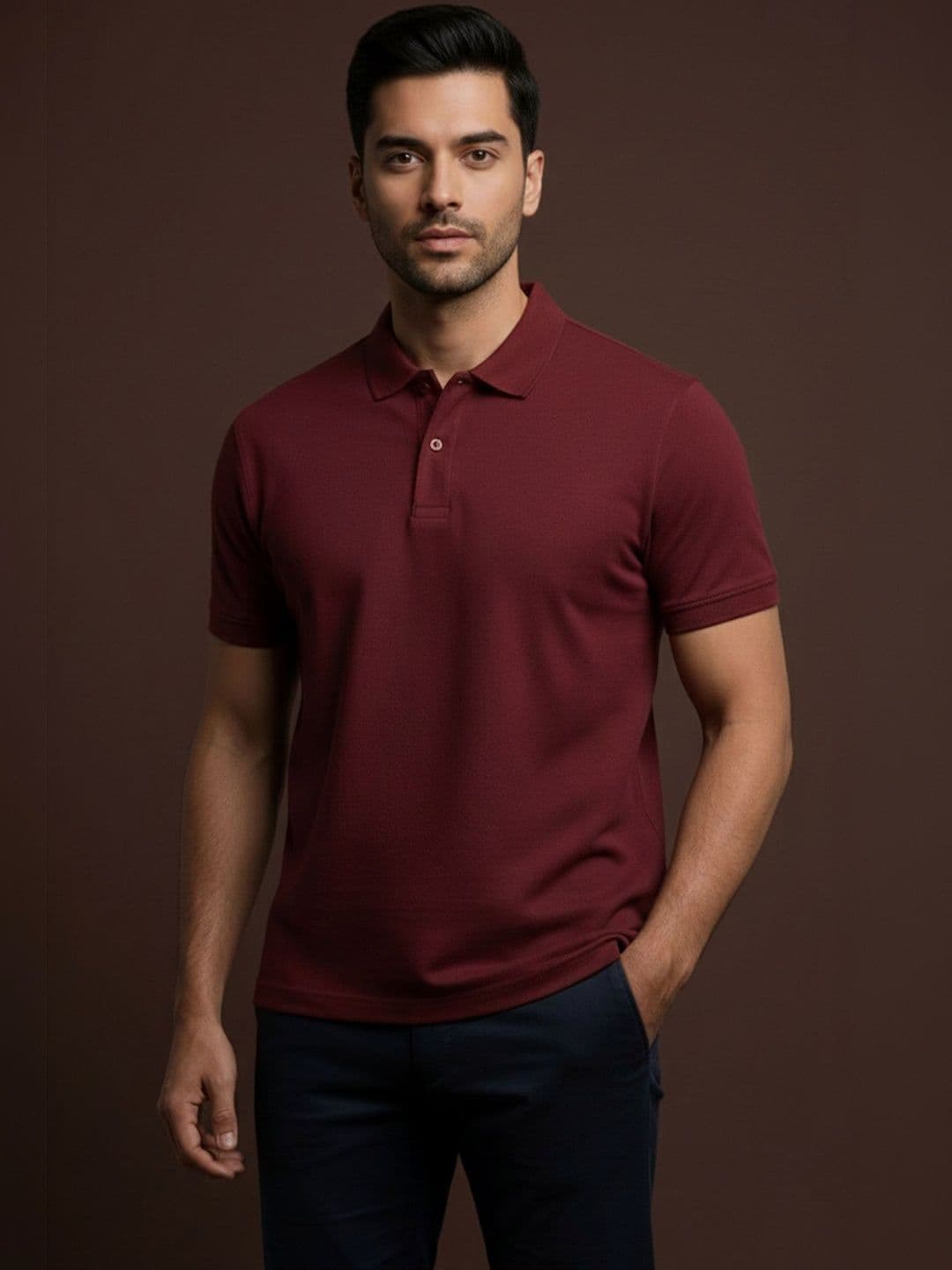 The Roadster Lifestyle Co Cotton Polo Collar Tshirts - view 1