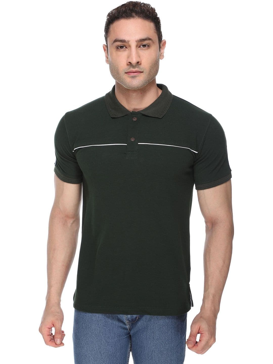 FRIENDHOOD Men Polo Collar Slim Fit T-shirt - view 1