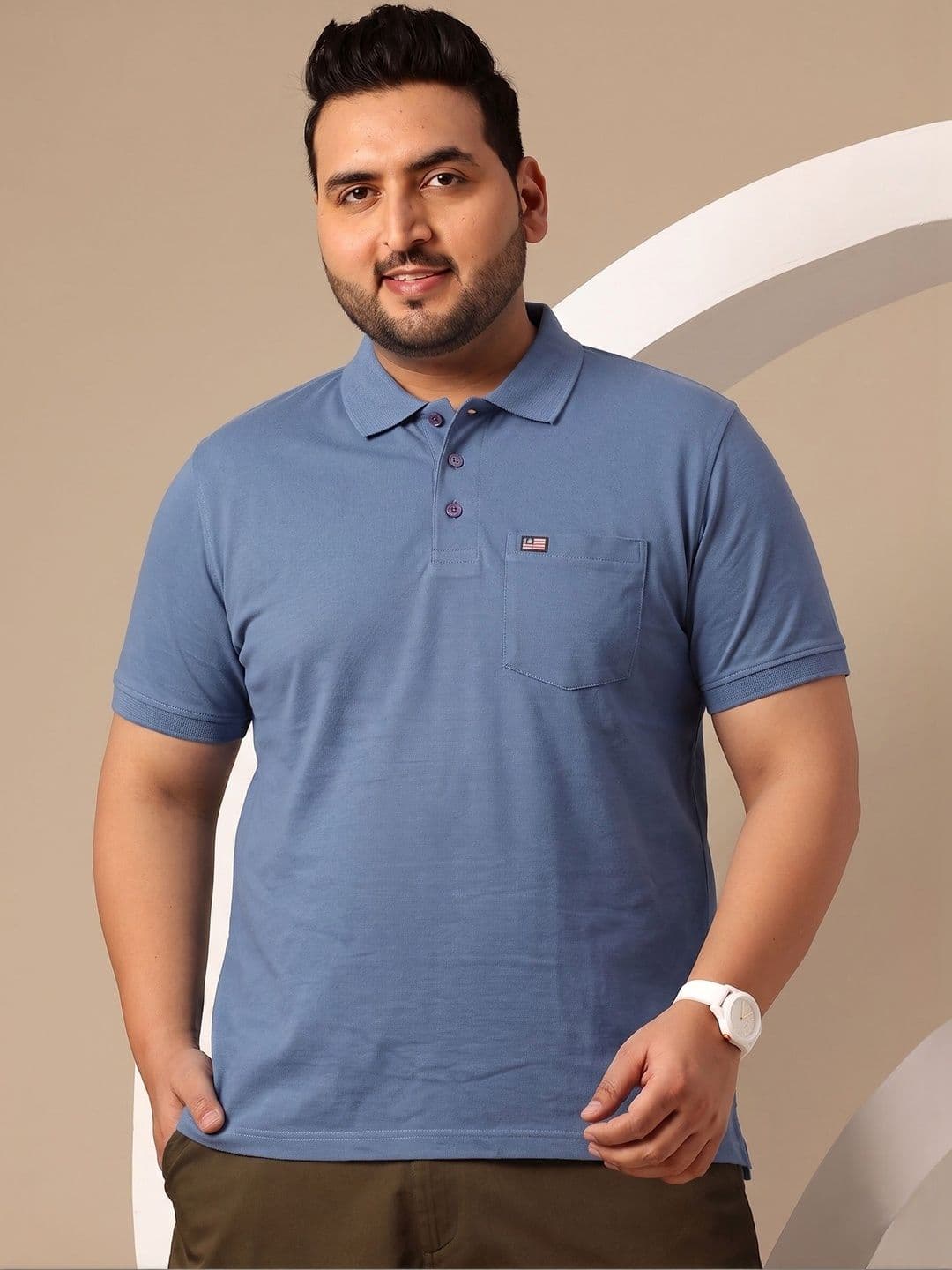 SANDPIPER Men Polo Collar Pockets T-shirt - view 1