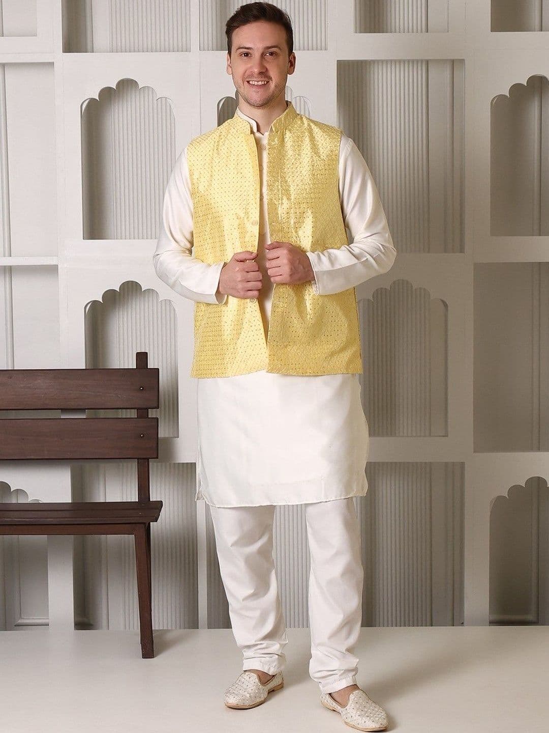 SHROBH Embroidered Nehru Jackets - view 1
