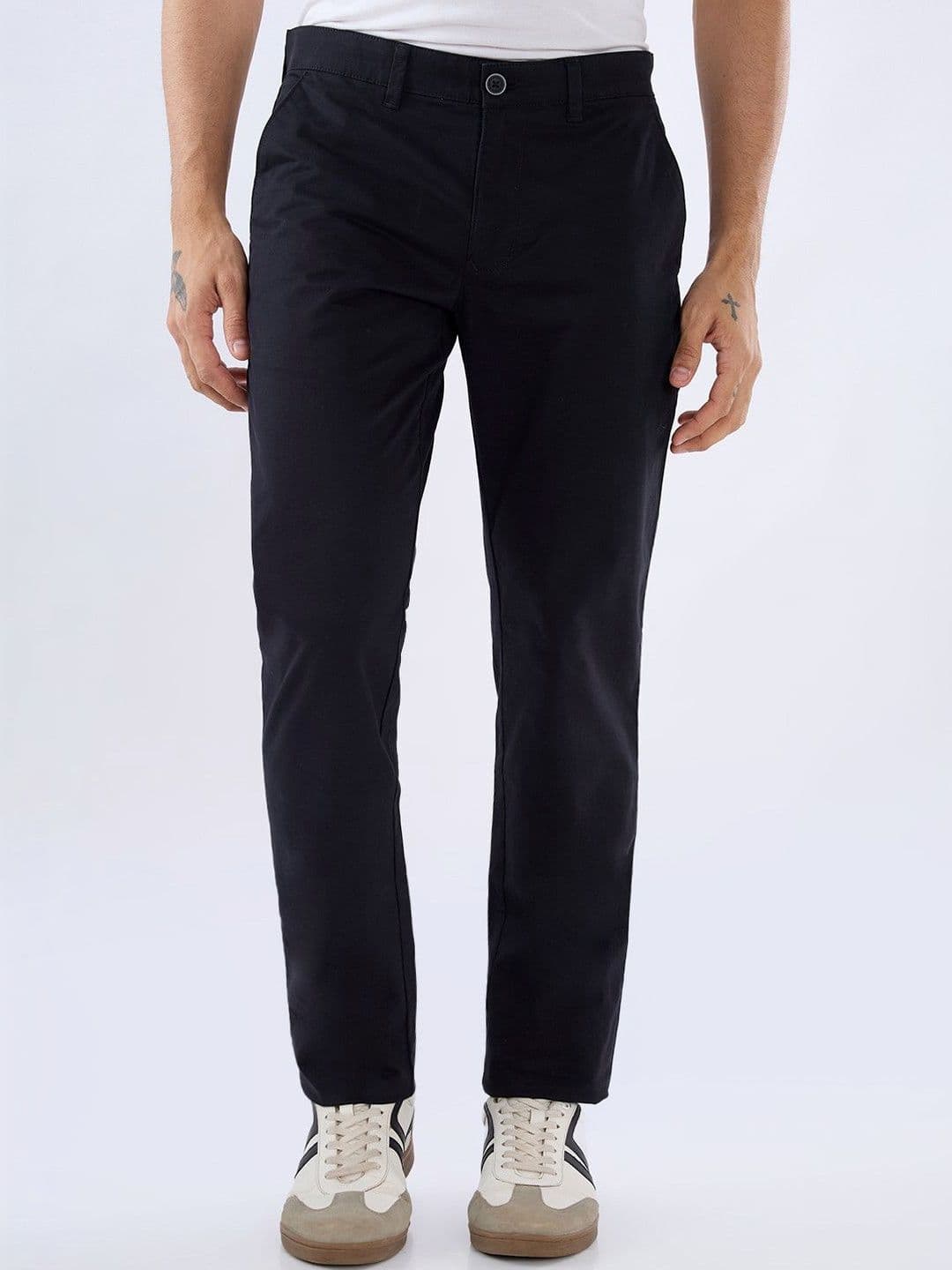 Parx Men Tapered Fit Chinos Trousers - view 1