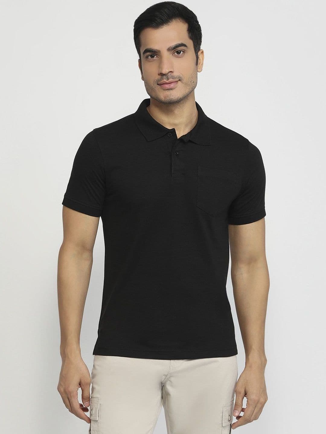 Parx Men Polo Collar Pockets T-shirt - view 1