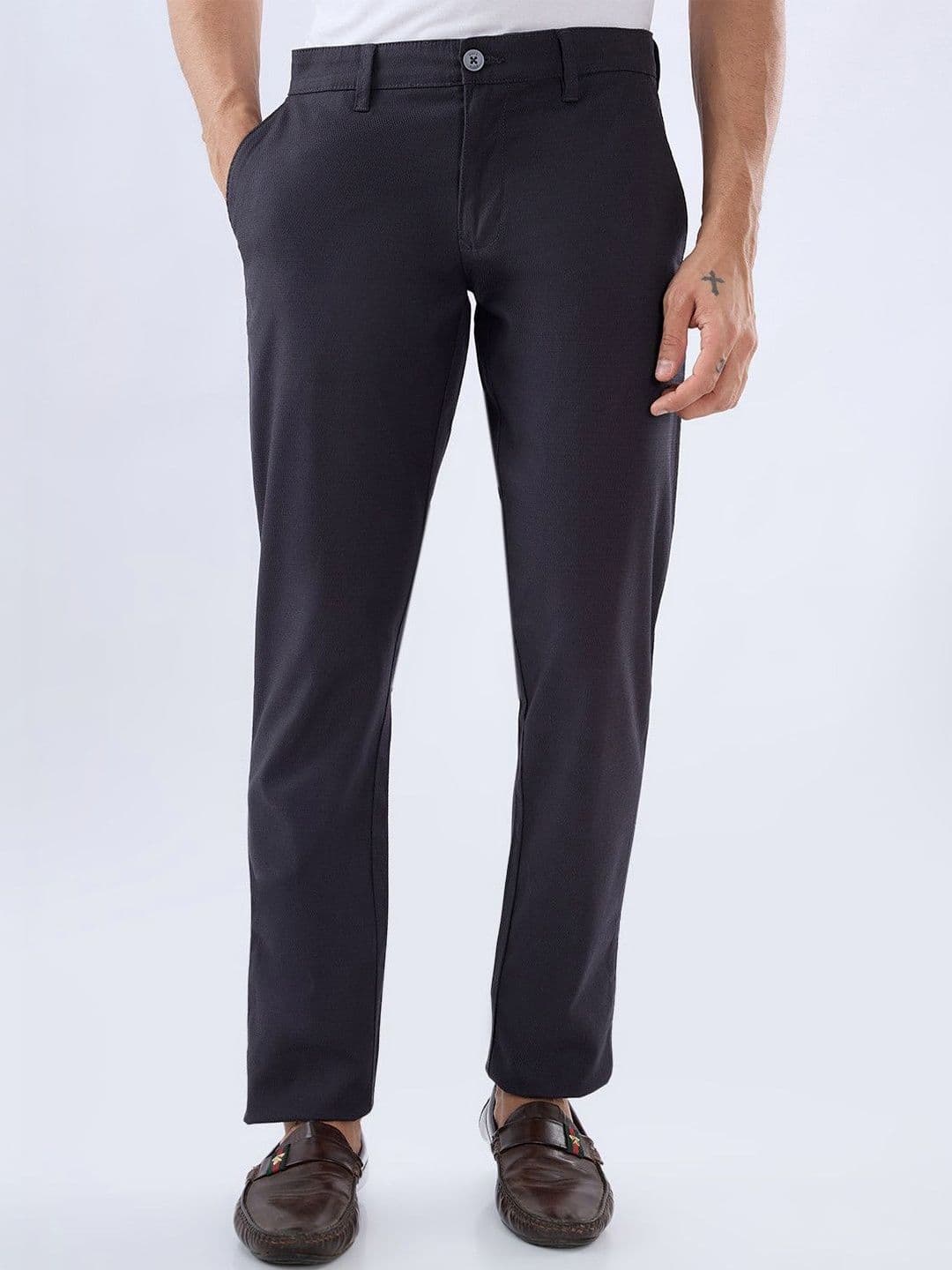 Parx Men Mid-Rise Cotton Tapered Fit Trousers - view 1