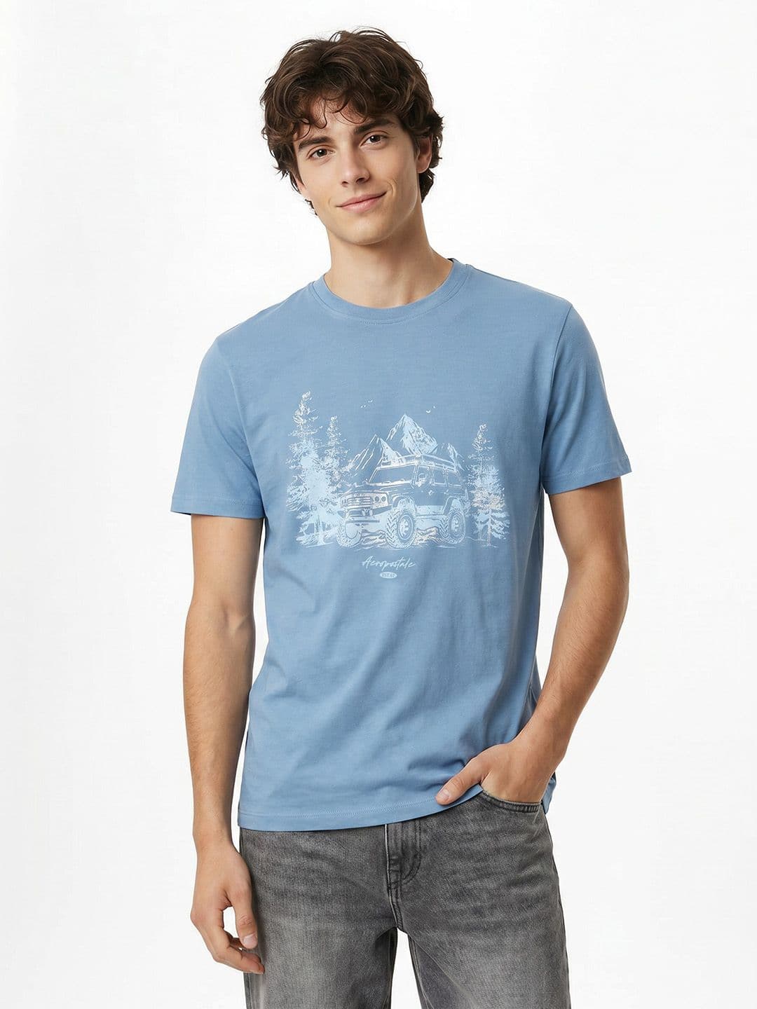 Aeropostale Printed Pure Cotton T-shirt - view 1