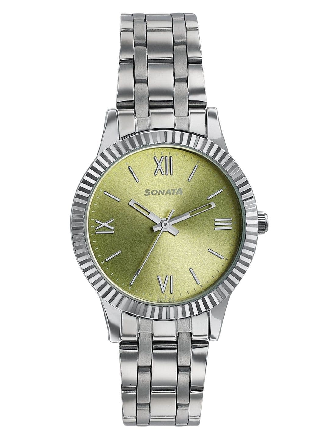 Sonata Women Ease Quartz Light Green Dial Watch - 8202SM06W - view 1
