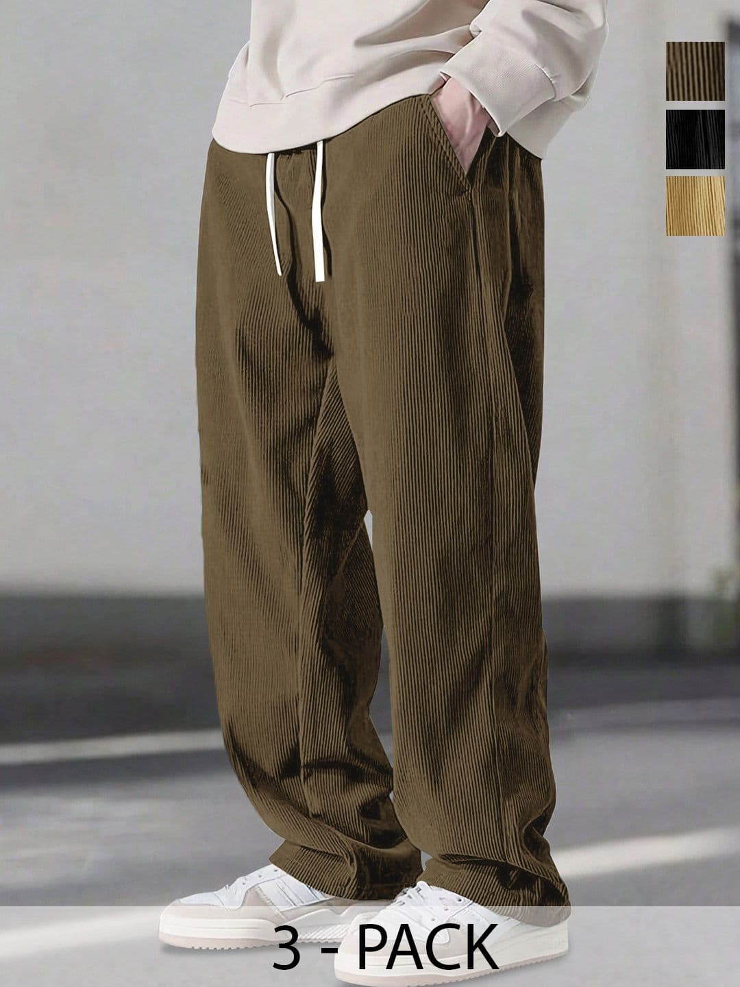 SZN Men Textured Comfort Trousers - view 1