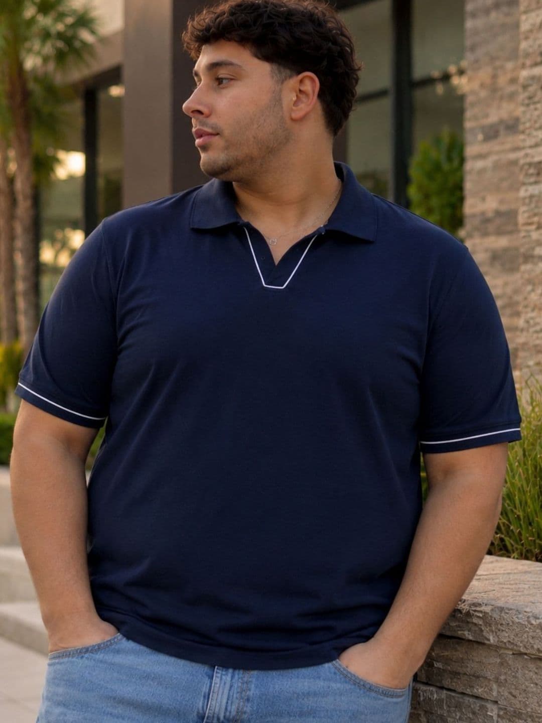 Sztori Men Polo Collar T-shirt - view 1
